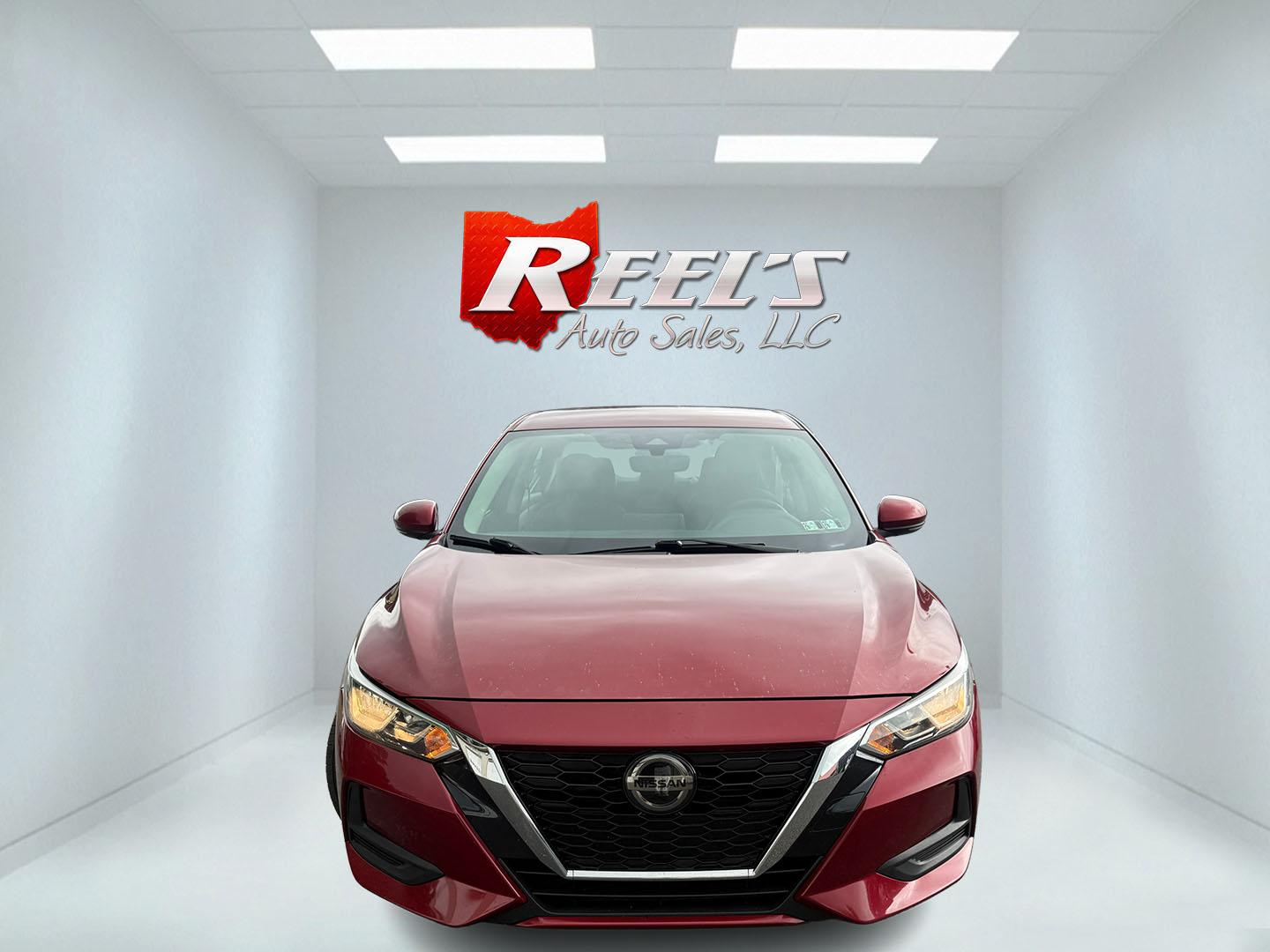 2020 Red /Black Nissan Sentra SV (3N1AB8CV2LY) with an 2.0L I4 SFI DOHC 16V engine, Automatic transmission, located at 11115 Chardon Rd. , Chardon, OH, 44024, (440) 214-9705, 41.580246, -81.241943 - 2020 Nissan Sentra SV – Efficient Daily Driver with Modern Safety and One-Owner History If you want a compact sedan that is easy on fuel and easy to live with, this 2020 Nissan Sentra SV is a strong option. The 2.0L engine delivers a standout 39 MPG highway and 33 MPG combined, while ECO Mode and- Photo#1