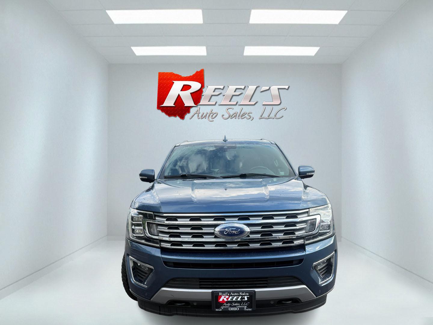 2018 Blue /Black Ford Expedition Limited 4WD (1FMJU2AT5JE) with an 3.5L V6 DOHC 24V Twin Turbo engine, Automatic transmission, located at 547 E. Main St., Orwell, OH, 44076, (440) 437-5893, 41.535435, -80.847855 - 2018 Ford Expedition Limited 4WD – Full-Size Family Luxury with Twin-Turbo Power This 2018 Ford Expedition Limited 4WD is built for families who want space, comfort, and a more upscale presence. Finished in Blue Metallic and riding on 22" wheels, with full LED exterior lighting, it has the look o- Photo#1