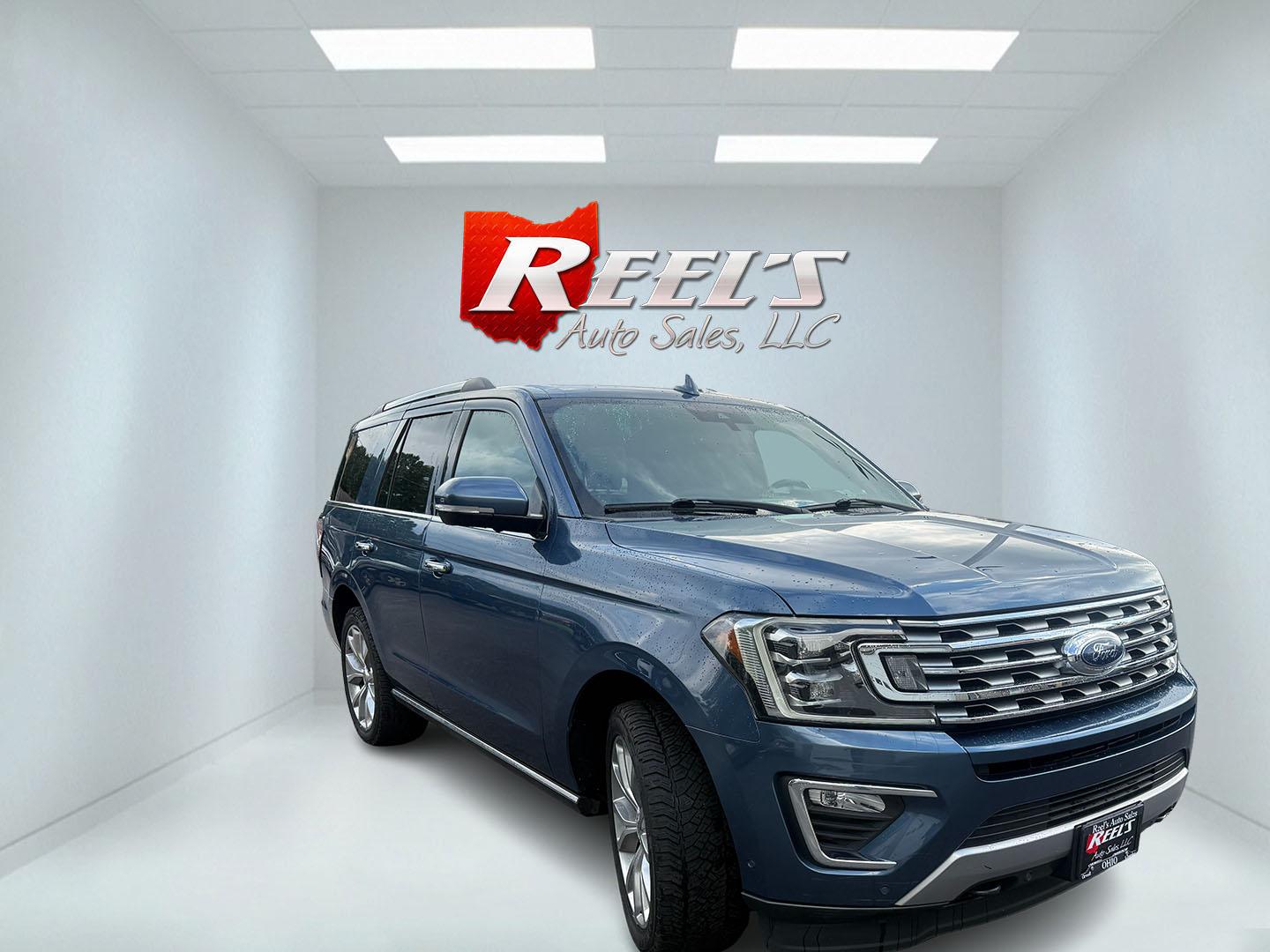 2018 Blue /Black Ford Expedition Limited 4WD (1FMJU2AT5JE) with an 3.5L V6 DOHC 24V Twin Turbo engine, Automatic transmission, located at 547 E. Main St., Orwell, OH, 44076, (440) 437-5893, 41.535435, -80.847855 - 2018 Ford Expedition Limited 4WD – Full-Size Family Luxury with Twin-Turbo Power This 2018 Ford Expedition Limited 4WD is built for families who want space, comfort, and a more upscale presence. Finished in Blue Metallic and riding on 22" wheels, with full LED exterior lighting, it has the look o- Photo#2