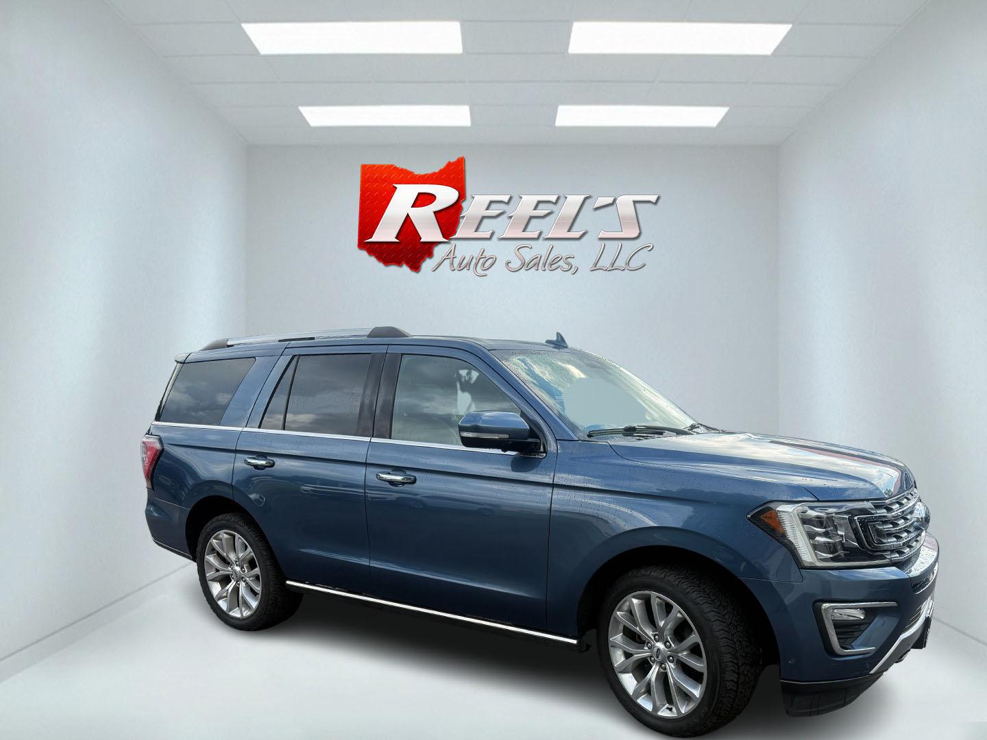 2018 Blue /Black Ford Expedition Limited 4WD (1FMJU2AT5JE) with an 3.5L V6 DOHC 24V Twin Turbo engine, Automatic transmission, located at 547 E. Main St., Orwell, OH, 44076, (440) 437-5893, 41.535435, -80.847855 - 2018 Ford Expedition Limited 4WD – Full-Size Family Luxury with Twin-Turbo Power This 2018 Ford Expedition Limited 4WD is built for families who want space, comfort, and a more upscale presence. Finished in Blue Metallic and riding on 22" wheels, with full LED exterior lighting, it has the look o- Photo#3