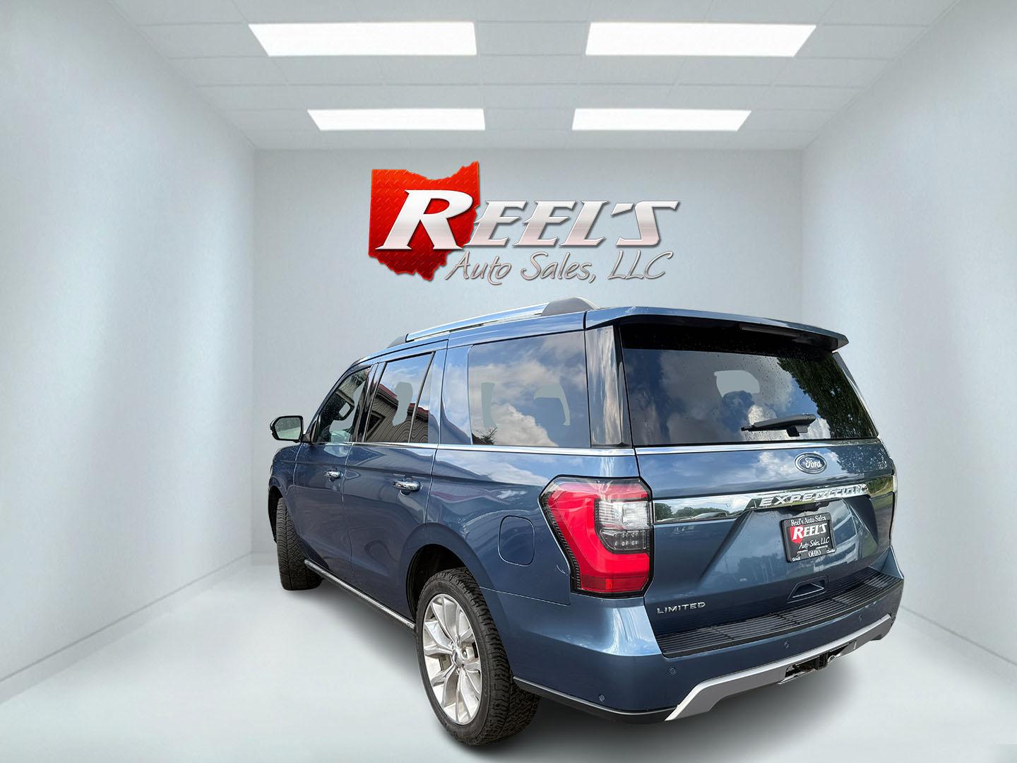 2018 Blue /Black Ford Expedition Limited 4WD (1FMJU2AT5JE) with an 3.5L V6 DOHC 24V Twin Turbo engine, Automatic transmission, located at 547 E. Main St., Orwell, OH, 44076, (440) 437-5893, 41.535435, -80.847855 - 2018 Ford Expedition Limited 4WD – Full-Size Family Luxury with Twin-Turbo Power This 2018 Ford Expedition Limited 4WD is built for families who want space, comfort, and a more upscale presence. Finished in Blue Metallic and riding on 22" wheels, with full LED exterior lighting, it has the look o- Photo#34