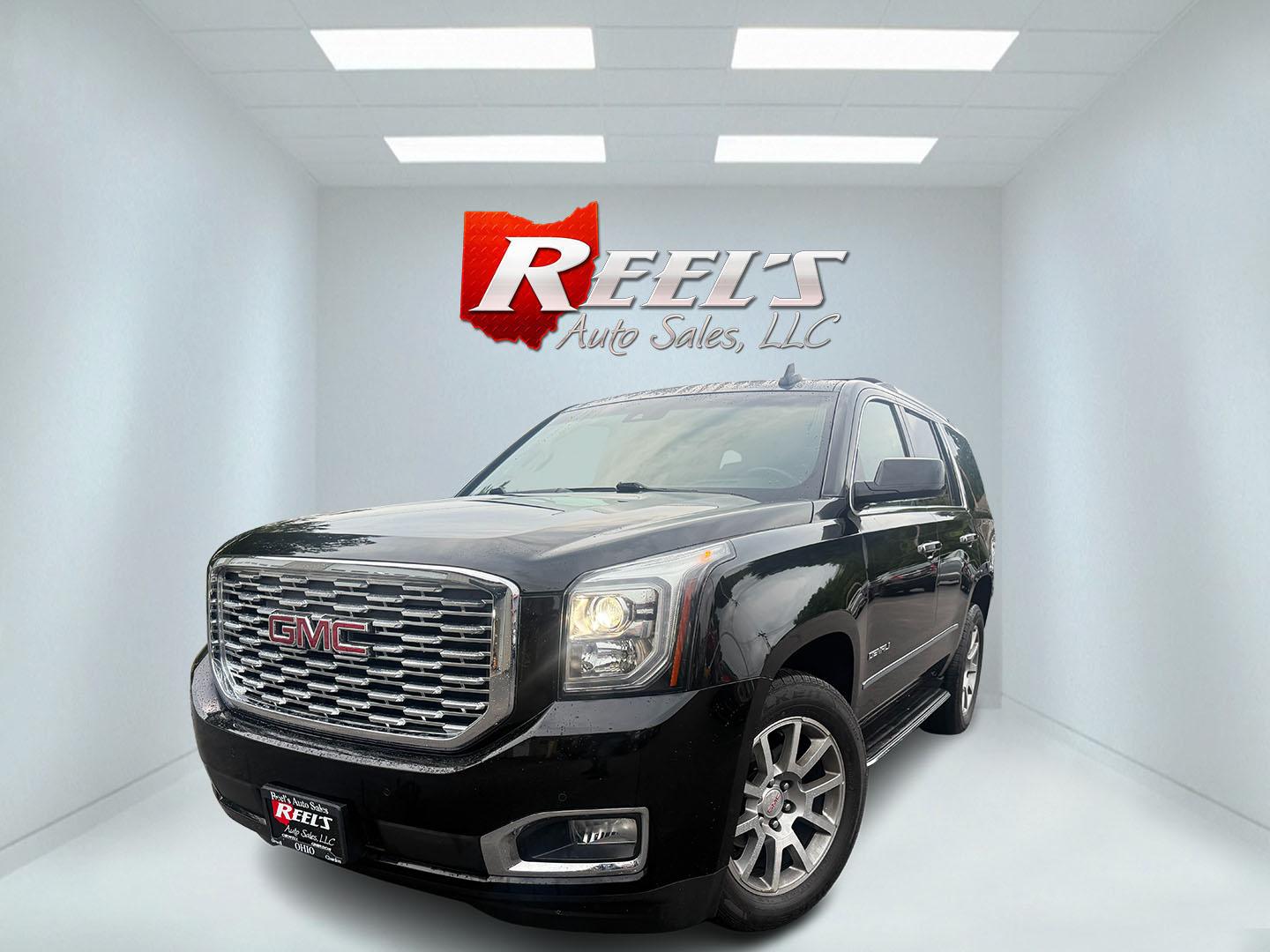 2018 Black /Black GMC Yukon Denali 4WD (1GKS2CKJ0JR) with an 6.2L V8 OHV 16V engine, Automatic transmission, located at 547 E. Main St., Orwell, OH, 44076, (440) 437-5893, 41.535435, -80.847855 - 2018 GMC Yukon Denali 4WD – Flagship Family Luxury with Serious V8 Capability The Denali name means this Yukon sits at the top of the lineup, and this 2018 4WD wears that prestige well. Finished in Black, it has the dark, commanding presence families want when they are stepping up to a full-size- Photo#0