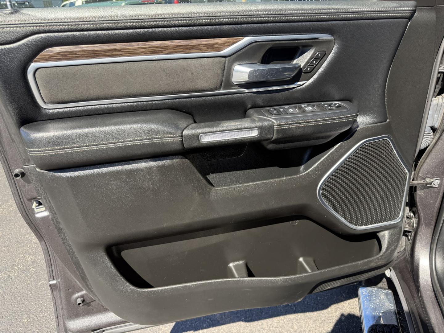 2019 Gray /Black RAM 1500 Laramie Crew Cab SWB 4WD (1C6SRFJT8KN) with an 5.7L V8 OHV 16V engine, Automatic transmission, located at 547 E. Main St., Orwell, OH, 44076, (440) 437-5893, 41.535435, -80.847855 - 2019 Ram 1500 Laramie Crew Cab 4WD – HEMI Power with Laramie Comfort and Presence The Laramie trim is where the Ram 1500 starts to feel more upscale, and this 2019 Crew Cab 4WD shows why. Finished in Granite Crystal Metallic with 20" polished aluminum wheels and full LED exterior lighting, it has- Photo#12