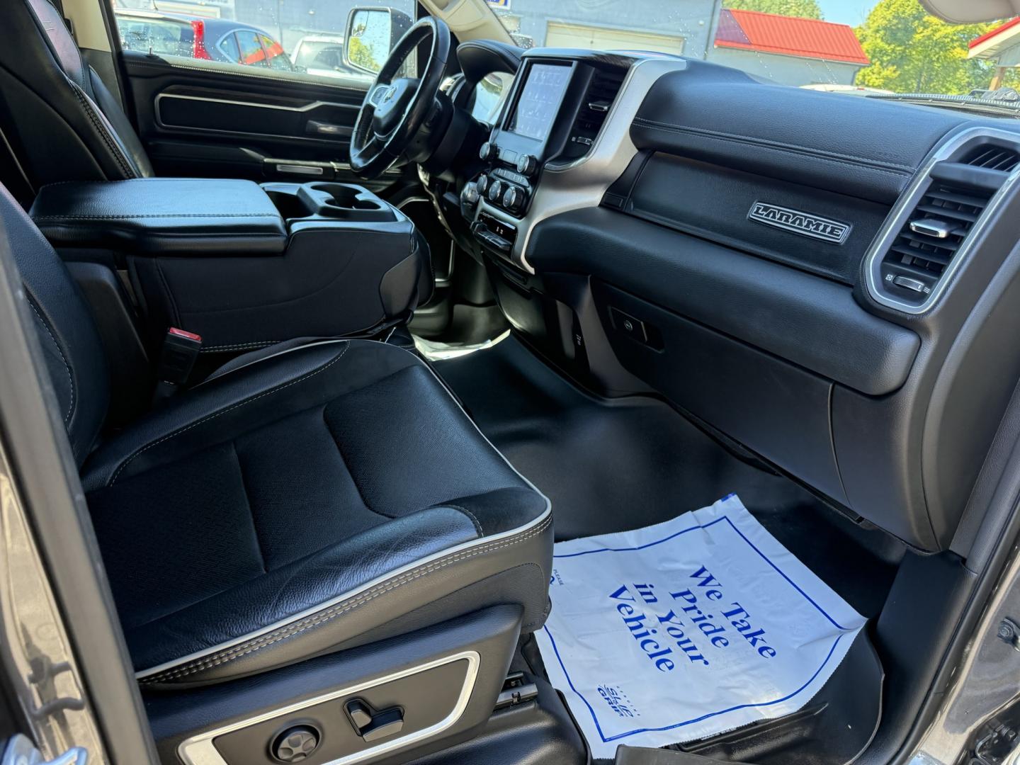 2019 Gray /Black RAM 1500 Laramie Crew Cab SWB 4WD (1C6SRFJT8KN) with an 5.7L V8 OHV 16V engine, Automatic transmission, located at 547 E. Main St., Orwell, OH, 44076, (440) 437-5893, 41.535435, -80.847855 - 2019 Ram 1500 Laramie Crew Cab 4WD – HEMI Power with Laramie Comfort and Presence The Laramie trim is where the Ram 1500 starts to feel more upscale, and this 2019 Crew Cab 4WD shows why. Finished in Granite Crystal Metallic with 20" polished aluminum wheels and full LED exterior lighting, it has- Photo#48