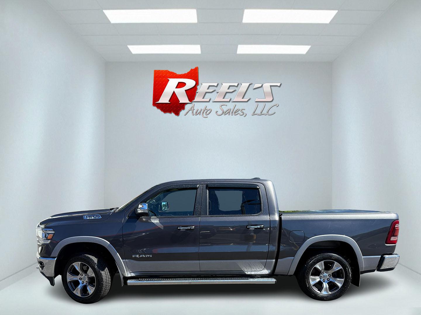 2019 Gray /Black RAM 1500 Laramie Crew Cab SWB 4WD (1C6SRFJT8KN) with an 5.7L V8 OHV 16V engine, Automatic transmission, located at 547 E. Main St., Orwell, OH, 44076, (440) 437-5893, 41.535435, -80.847855 - 2019 Ram 1500 Laramie Crew Cab 4WD – HEMI Power with Laramie Comfort and Presence The Laramie trim is where the Ram 1500 starts to feel more upscale, and this 2019 Crew Cab 4WD shows why. Finished in Granite Crystal Metallic with 20" polished aluminum wheels and full LED exterior lighting, it has- Photo#41