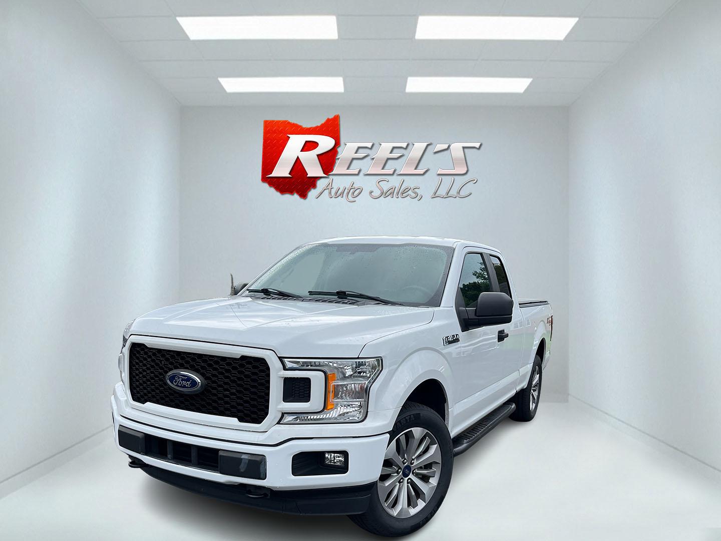 2018 White /Black Ford F-150 STX SuperCab 6.5-ft. 4WD (1FTEX1EP7JF) with an 2.7L V6 DOHC 24V TWIN TURBO engine, Automatc transmission, located at 11115 Chardon Rd. , Chardon, OH, 44024, (440) 214-9705, 41.580246, -81.241943- Photo#0