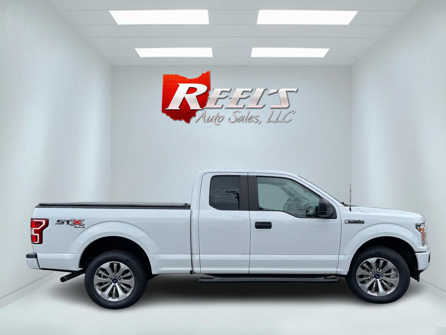 2018 White /Black Ford F-150 STX SuperCab 6.5-ft. 4WD (1FTEX1EP7JF) with an 2.7L V6 DOHC 24V TWIN TURBO engine, Automatc transmission, located at 11115 Chardon Rd. , Chardon, OH, 44024, (440) 214-9705, 41.580246, -81.241943- Photo#5