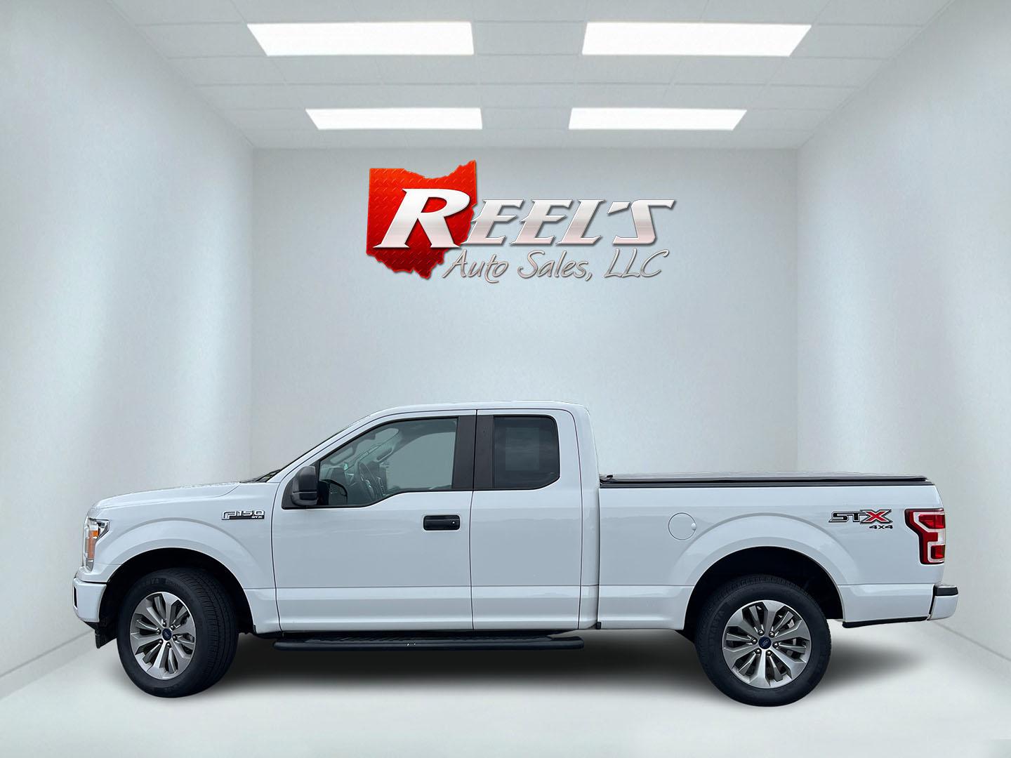 2018 White /Black Ford F-150 STX SuperCab 6.5-ft. 4WD (1FTEX1EP7JF) with an 2.7L V6 DOHC 24V TWIN TURBO engine, Automatc transmission, located at 11115 Chardon Rd. , Chardon, OH, 44024, (440) 214-9705, 41.580246, -81.241943- Photo#11