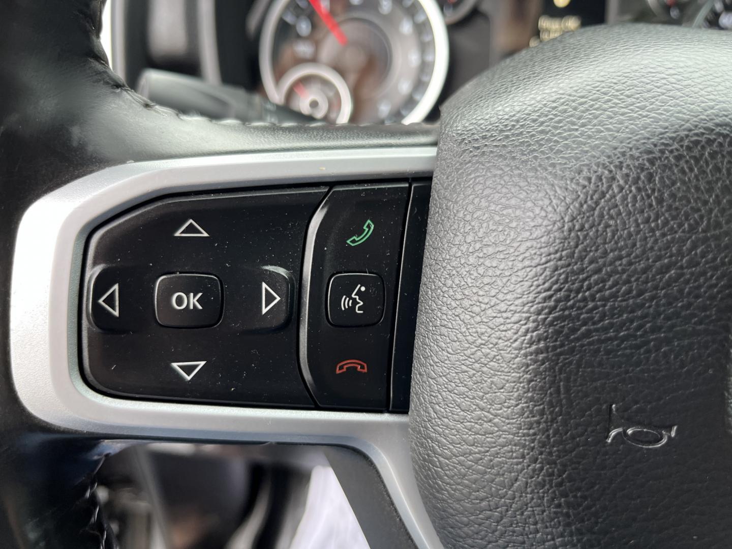 2022 Gray /Black RAM 1500 Big Horn Quad Cab 4WD (1C6SRFBT3NN) with an 5.7L V8 OHV 16V engine, Automatc transmission, located at 547 E. Main St., Orwell, OH, 44076, (440) 437-5893, 41.535435, -80.847855 - 2022 Ram 1500 Big Horn Quad Cab 4WD – HEMI Strength with Sport Style and Serious Towing Capability This 2022 Ram 1500 Big Horn Quad Cab 4WD is a strong, well-equipped pickup for drivers who want V8 power and a sharper look. The Sport Appearance Package, 20" chrome wheels, and Granite Crystal Meta- Photo#20