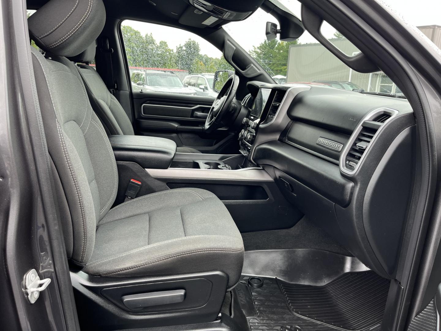 2022 Gray /Black RAM 1500 Big Horn Quad Cab 4WD (1C6SRFBT3NN) with an 5.7L V8 OHV 16V engine, Automatc transmission, located at 547 E. Main St., Orwell, OH, 44076, (440) 437-5893, 41.535435, -80.847855 - 2022 Ram 1500 Big Horn Quad Cab 4WD – HEMI Strength with Sport Style and Serious Towing Capability This 2022 Ram 1500 Big Horn Quad Cab 4WD is a strong, well-equipped pickup for drivers who want V8 power and a sharper look. The Sport Appearance Package, 20" chrome wheels, and Granite Crystal Meta- Photo#34