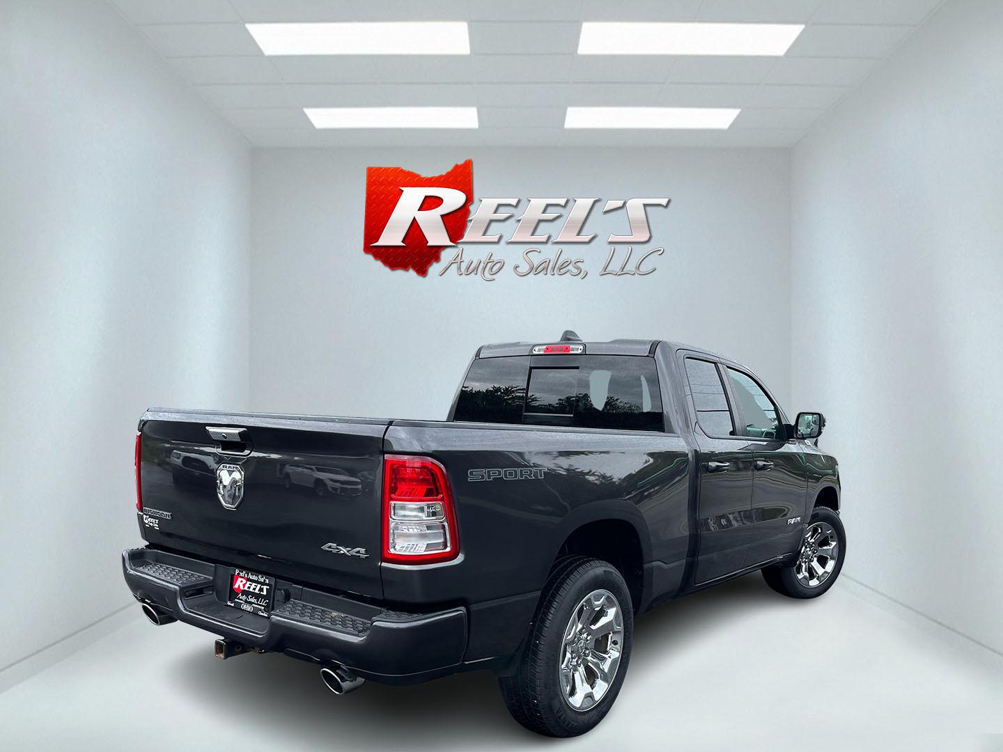 2022 Gray /Black RAM 1500 Big Horn Quad Cab 4WD (1C6SRFBT3NN) with an 5.7L V8 OHV 16V engine, Automatc transmission, located at 547 E. Main St., Orwell, OH, 44076, (440) 437-5893, 41.535435, -80.847855 - 2022 Ram 1500 Big Horn Quad Cab 4WD – HEMI Strength with Sport Style and Serious Towing Capability This 2022 Ram 1500 Big Horn Quad Cab 4WD is a strong, well-equipped pickup for drivers who want V8 power and a sharper look. The Sport Appearance Package, 20" chrome wheels, and Granite Crystal Meta- Photo#6