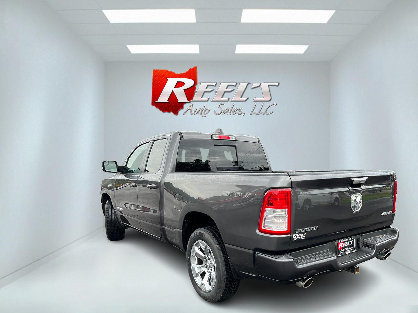 2022 Gray /Black RAM 1500 Big Horn Quad Cab 4WD (1C6SRFBT3NN) with an 5.7L V8 OHV 16V engine, Automatc transmission, located at 547 E. Main St., Orwell, OH, 44076, (440) 437-5893, 41.535435, -80.847855 - 2022 Ram 1500 Big Horn Quad Cab 4WD – HEMI Strength with Sport Style and Serious Towing Capability This 2022 Ram 1500 Big Horn Quad Cab 4WD is a strong, well-equipped pickup for drivers who want V8 power and a sharper look. The Sport Appearance Package, 20" chrome wheels, and Granite Crystal Meta- Photo#9