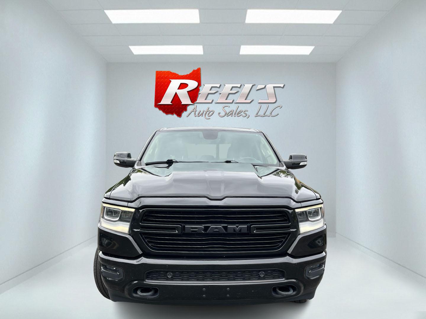 2019 Black /Black RAM 1500 Big Horn Crew Cab SWB 4WD (1C6SRFFT1KN) with an 5.7L V8 OHV 16V engine, Automatic transmission, located at 11115 Chardon Rd. , Chardon, OH, 44024, (440) 214-9705, 41.580246, -81.241943 - 2019 Ram 1500 Big Horn Crew Cab 4WD – Blacked-Out HEMI Style with eTorque Efficiency This 2019 Ram 1500 Big Horn Crew Cab 4WD has a sharper, more upscale look than a plain Big Horn. Finished in Diamond Black Crystal Pearl with 20" black aluminum wheels, full LED exterior lighting, and the Night E- Photo#1