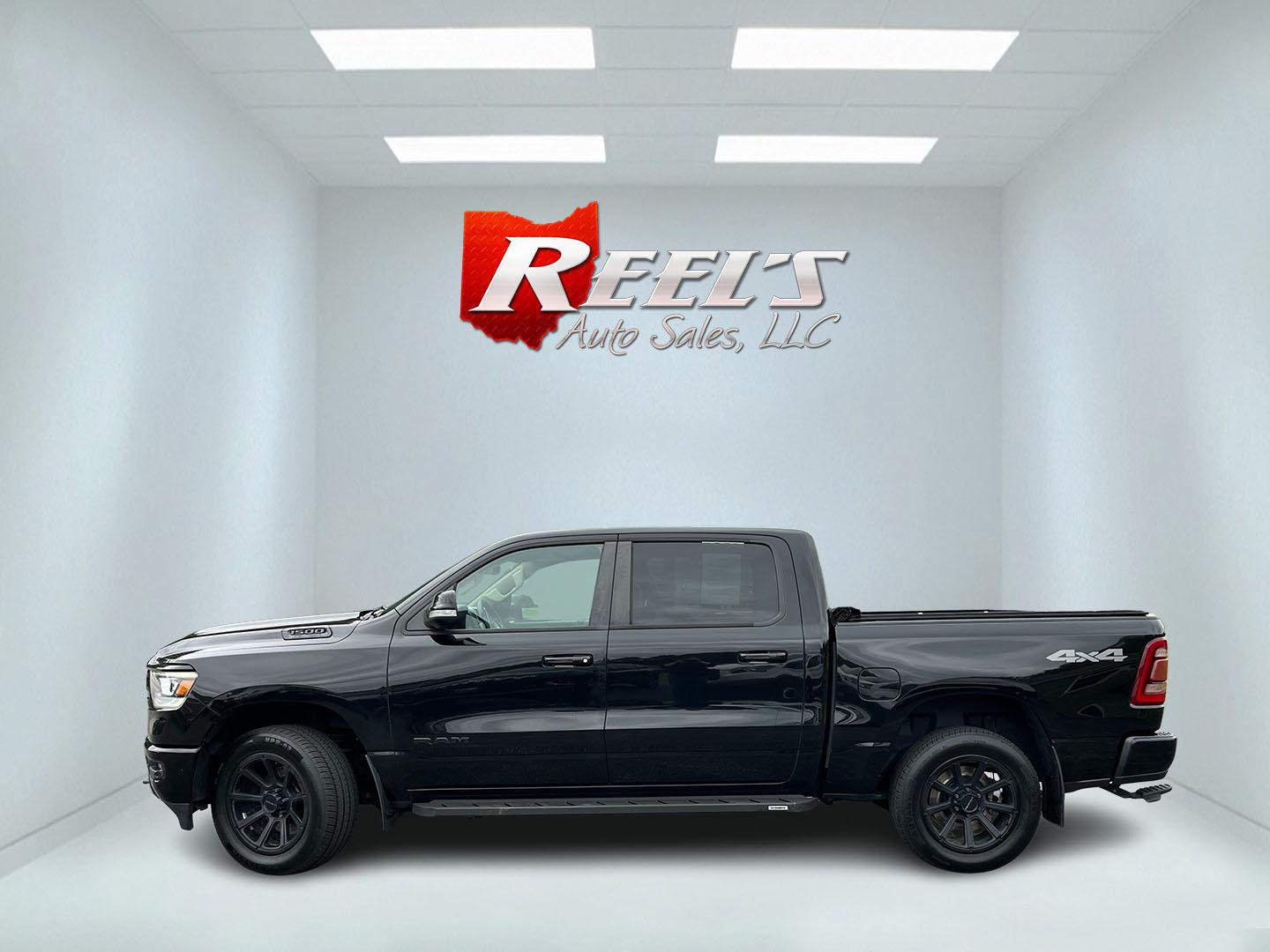 2019 Black /Black RAM 1500 Big Horn Crew Cab SWB 4WD (1C6SRFFT1KN) with an 5.7L V8 OHV 16V engine, Automatic transmission, located at 11115 Chardon Rd. , Chardon, OH, 44024, (440) 214-9705, 41.580246, -81.241943 - 2019 Ram 1500 Big Horn Crew Cab 4WD – Blacked-Out HEMI Style with eTorque Efficiency This 2019 Ram 1500 Big Horn Crew Cab 4WD has a sharper, more upscale look than a plain Big Horn. Finished in Diamond Black Crystal Pearl with 20" black aluminum wheels, full LED exterior lighting, and the Night E- Photo#11