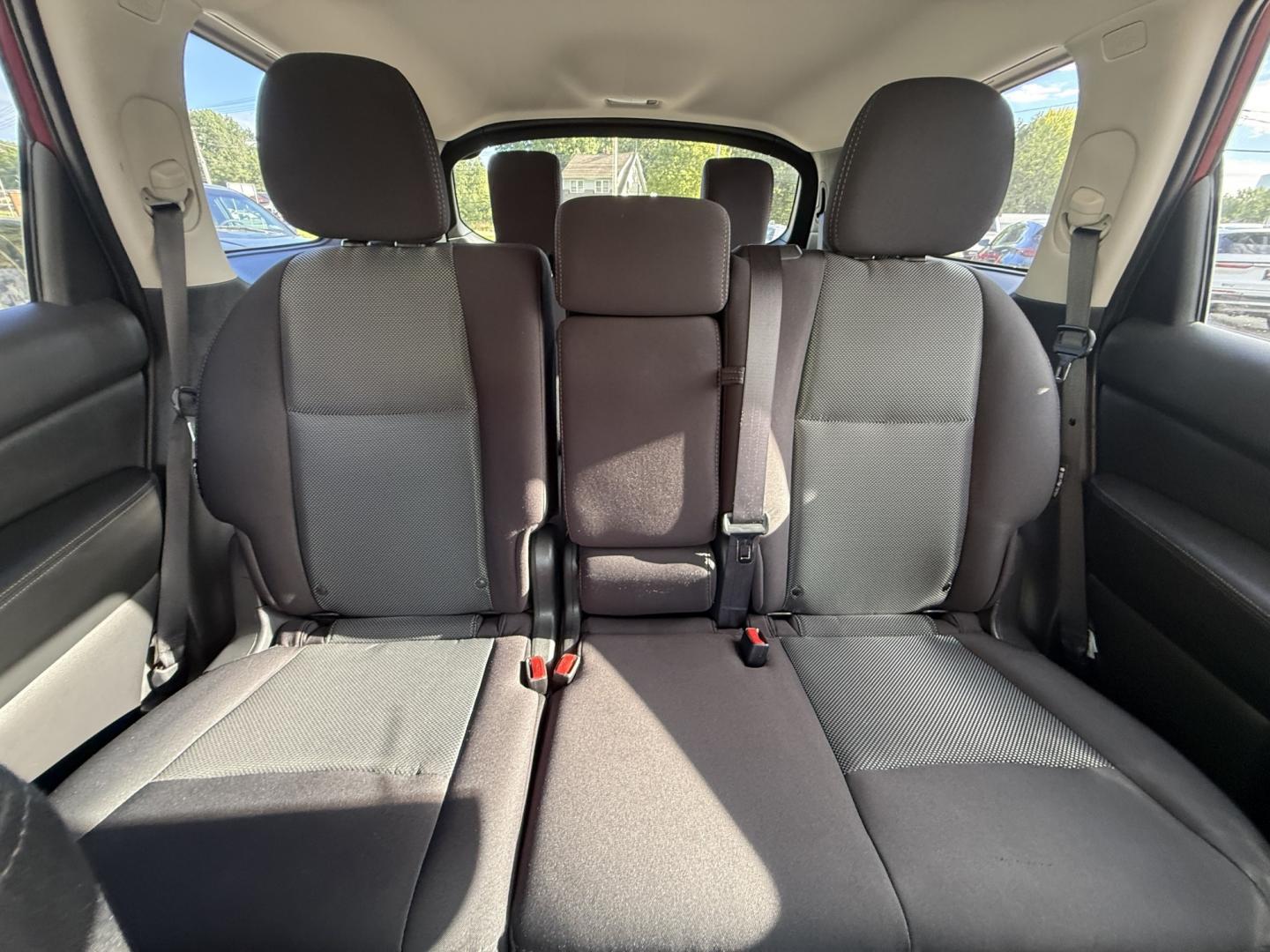 2018 Red /Black Nissan Pathfinder S 4WD (5N1DR2MM8JC) with an 3.5L V6 DOHC 24V engine, Automatic transmission, located at 547 E. Main St., Orwell, OH, 44076, (440) 437-5893, 41.535435, -80.847855 - 2018 Nissan Pathfinder S 4WD – Room for Seven with Fresh Brakes and One-Owner History If you need a three-row SUV that can take the whole family, this 2018 Nissan Pathfinder S 4WD is a practical choice. With room for seven, it is built for school runs, weekend trips, and everyday family life. The- Photo#16