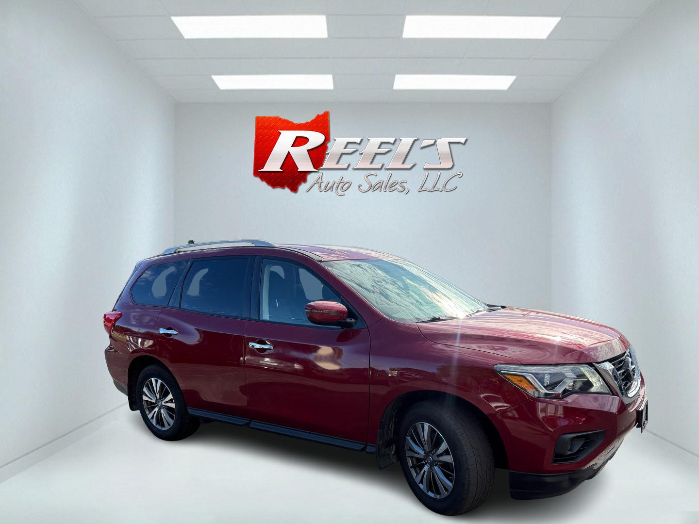 2018 Red /Black Nissan Pathfinder S 4WD (5N1DR2MM8JC) with an 3.5L V6 DOHC 24V engine, Automatic transmission, located at 547 E. Main St., Orwell, OH, 44076, (440) 437-5893, 41.535435, -80.847855 - 2018 Nissan Pathfinder S 4WD – Room for Seven with Fresh Brakes and One-Owner History If you need a three-row SUV that can take the whole family, this 2018 Nissan Pathfinder S 4WD is a practical choice. With room for seven, it is built for school runs, weekend trips, and everyday family life. The- Photo#3