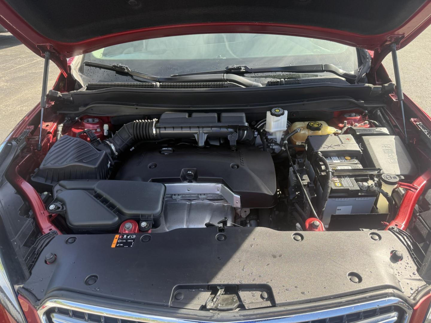 2019 Red /Beige Buick Envision Preferred AWD (LRBFX1SA7KD) with an 2.5L I4 DOHC 24V engine, Automatic transmission, located at 547 E. Main St., Orwell, OH, 44076, (440) 437-5893, 41.535435, -80.847855 - 2019 Buick Envision Preferred AWD – Refined Compact SUV Comfort with Everyday Convenience The Envision is Buick’s more upscale compact SUV, and this 2019 Preferred AWD is a practical way into that quieter, more polished feel. Finished in Agate Red Metallic, with LED daytime running lights and d- Photo#5
