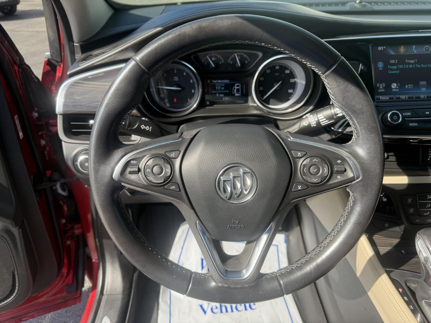 2019 Red /Beige Buick Envision Preferred AWD (LRBFX1SA7KD) with an 2.5L I4 DOHC 24V engine, Automatic transmission, located at 547 E. Main St., Orwell, OH, 44076, (440) 437-5893, 41.535435, -80.847855 - 2019 Buick Envision Preferred AWD – Refined Compact SUV Comfort with Everyday Convenience The Envision is Buick’s more upscale compact SUV, and this 2019 Preferred AWD is a practical way into that quieter, more polished feel. Finished in Agate Red Metallic, with LED daytime running lights and d- Photo#13