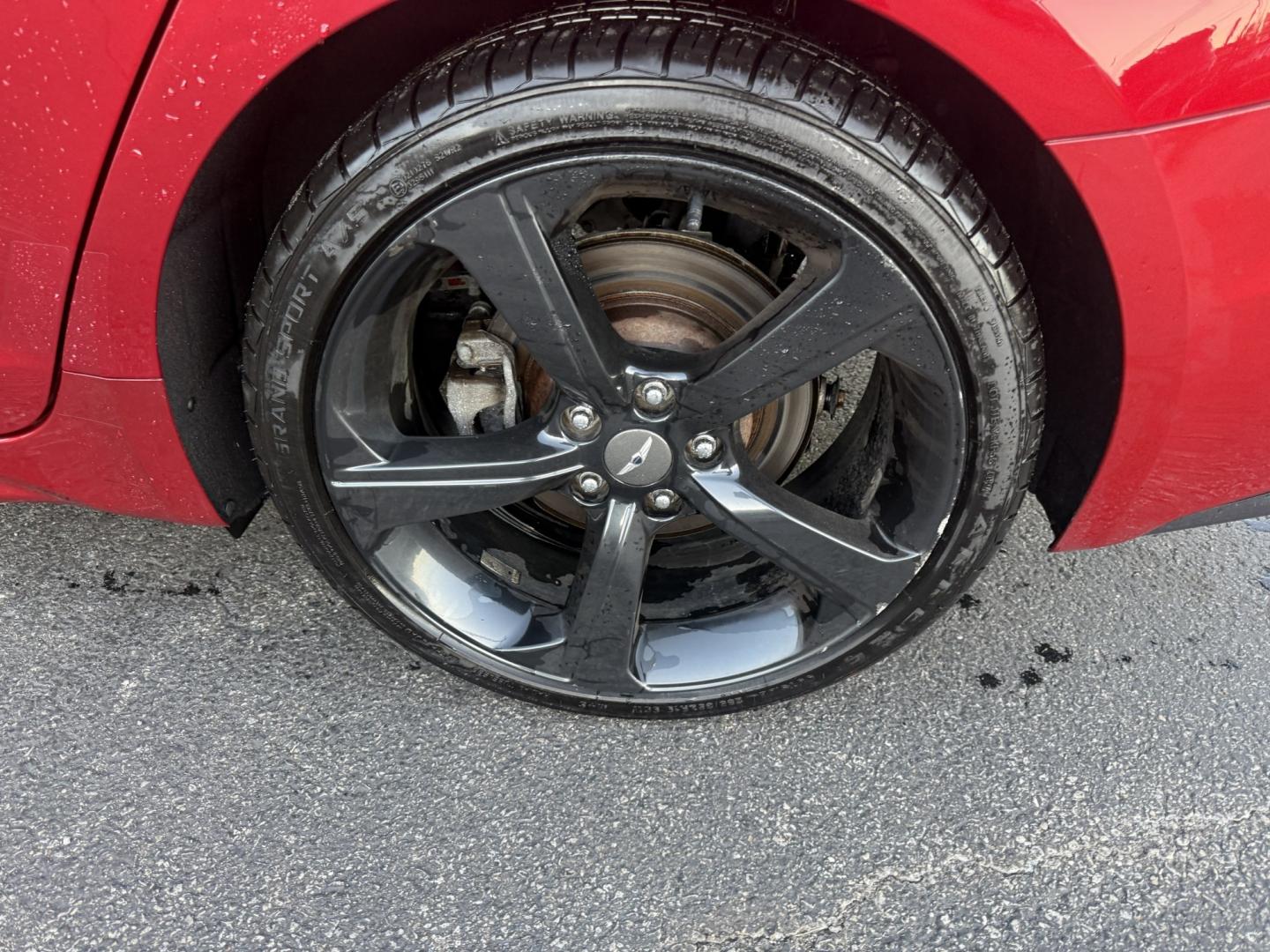2019 Red /Black Genesis G70 Advance AWD (KMTG44LA2KU) with an 2.0L I4 DOHC 16V Turbo engine, Automatic transmission, located at 547 E. Main St., Orwell, OH, 44076, (440) 437-5893, 41.535435, -80.847855 - 2019 Genesis G70 Advance AWD – The Sedan That Makes the Drive Feel Like the Point Some cars get you there. This one makes you look forward to the trip. The 2019 Genesis G70 Advance AWD was built to go after the German sport sedans, and it has the presence to match. Finished in Havana Red on 19" g- Photo#37