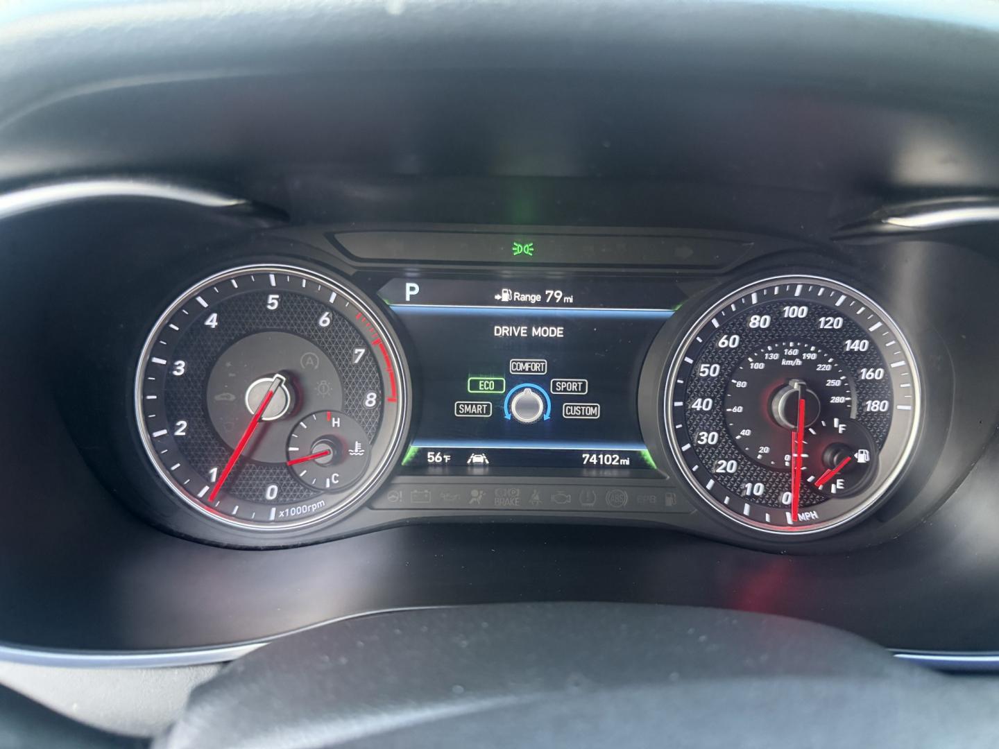 2019 Red /Black Genesis G70 Advance AWD (KMTG44LA2KU) with an 2.0L I4 DOHC 16V Turbo engine, Automatic transmission, located at 547 E. Main St., Orwell, OH, 44076, (440) 437-5893, 41.535435, -80.847855 - 2019 Genesis G70 Advance AWD – The Sedan That Makes the Drive Feel Like the Point Some cars get you there. This one makes you look forward to the trip. The 2019 Genesis G70 Advance AWD was built to go after the German sport sedans, and it has the presence to match. Finished in Havana Red on 19" g- Photo#14