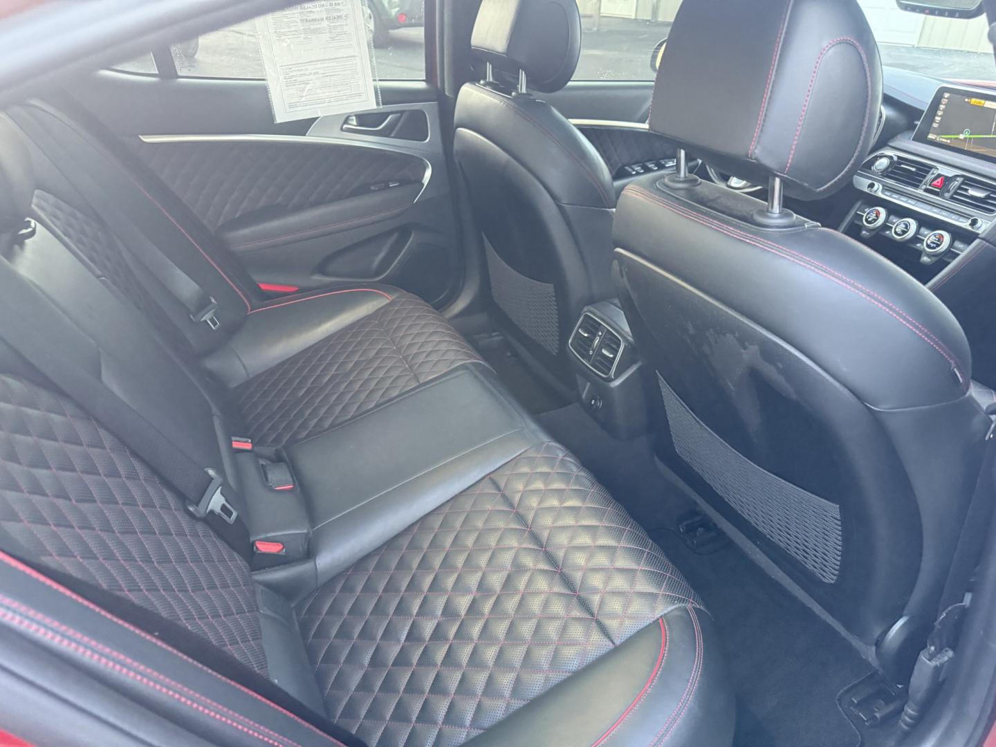 2019 Red /Black Genesis G70 Advance AWD (KMTG44LA2KU) with an 2.0L I4 DOHC 16V Turbo engine, Automatic transmission, located at 547 E. Main St., Orwell, OH, 44076, (440) 437-5893, 41.535435, -80.847855 - 2019 Genesis G70 Advance AWD – The Sedan That Makes the Drive Feel Like the Point Some cars get you there. This one makes you look forward to the trip. The 2019 Genesis G70 Advance AWD was built to go after the German sport sedans, and it has the presence to match. Finished in Havana Red on 19" g- Photo#44