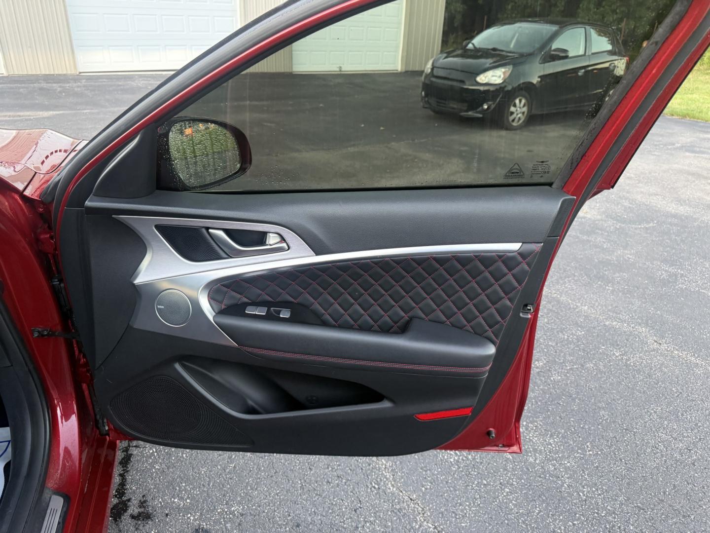 2019 Red /Black Genesis G70 Advance AWD (KMTG44LA2KU) with an 2.0L I4 DOHC 16V Turbo engine, Automatic transmission, located at 547 E. Main St., Orwell, OH, 44076, (440) 437-5893, 41.535435, -80.847855 - 2019 Genesis G70 Advance AWD – The Sedan That Makes the Drive Feel Like the Point Some cars get you there. This one makes you look forward to the trip. The 2019 Genesis G70 Advance AWD was built to go after the German sport sedans, and it has the presence to match. Finished in Havana Red on 19" g- Photo#50