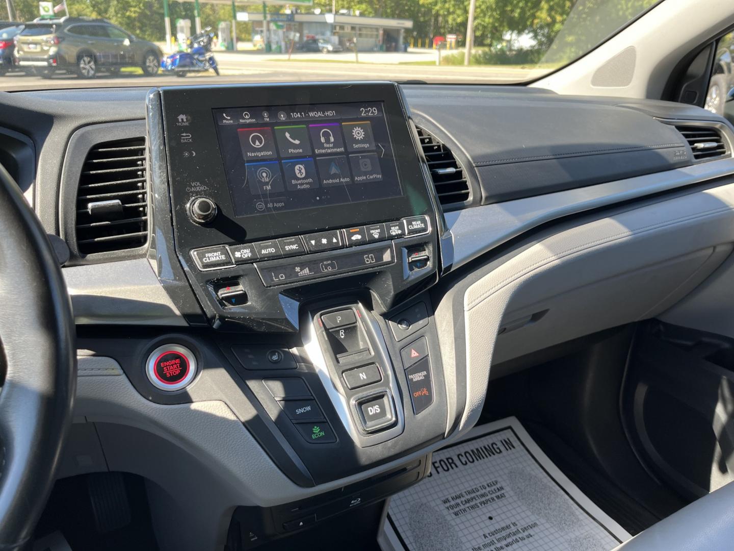 2019 Blue /Gray Honda Odyssey EX-L NAV RES (5FNRL6H71KB) with an 3.5L V6 SOHC 24V engine, Automatic transmission, located at 11115 Chardon Rd. , Chardon, OH, 44024, (440) 214-9705, 41.580246, -81.241943 - 2019 Honda Odyssey EX-L with Navigation and Rear Entertainment – Family Luxury That Makes the Miles Easier If you want a minivan that feels a step above and still handles real family life, this 2019 Honda Odyssey EX-L is a strong choice. Honda’s reputation for reliability meets a cabin built ar- Photo#26