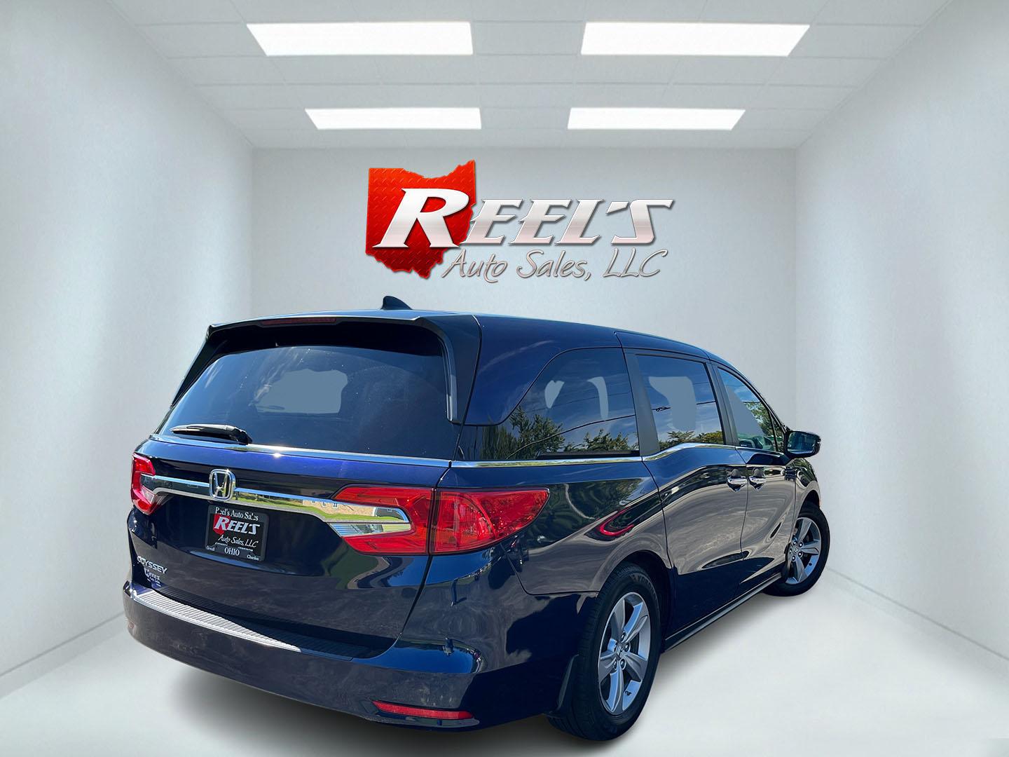 2019 Blue /Gray Honda Odyssey EX-L NAV RES (5FNRL6H71KB) with an 3.5L V6 SOHC 24V engine, Automatic transmission, located at 11115 Chardon Rd. , Chardon, OH, 44024, (440) 214-9705, 41.580246, -81.241943 - 2019 Honda Odyssey EX-L with Navigation and Rear Entertainment – Family Luxury That Makes the Miles Easier If you want a minivan that feels a step above and still handles real family life, this 2019 Honda Odyssey EX-L is a strong choice. Honda’s reputation for reliability meets a cabin built ar- Photo#6