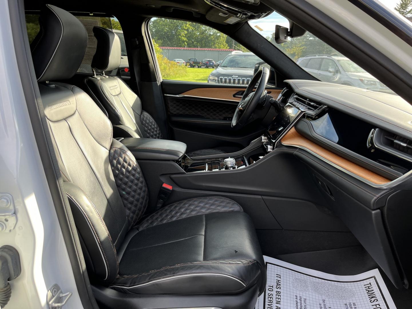 2022 White /Brown Jeep Grand Cherokee L Summit 4WD (1C4RJKET7N8) with an 5.7L V8 OHV 16V engine, Automatic transmission, located at 11115 Chardon Rd. , Chardon, OH, 44024, (440) 214-9705, 41.580246, -81.241943 - 2022 Jeep Grand Cherokee L Summit Reserve 4x4 – Rare Luxury, Real Capability, and Flagship Presence This is not a typical family SUV. The 2022 Grand Cherokee L Summit Reserve 4x4 is the most exclusive version of Jeep’s three-row flagship — the one built for buyers who want first-class comfort- Photo#46