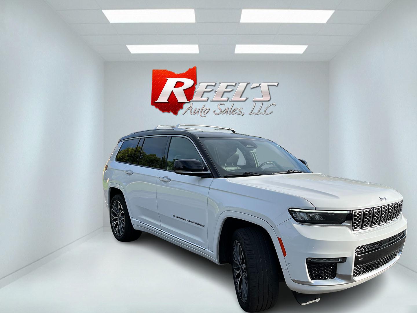 2022 White /Brown Jeep Grand Cherokee L Summit 4WD (1C4RJKET7N8) with an 5.7L V8 OHV 16V engine, Automatic transmission, located at 11115 Chardon Rd. , Chardon, OH, 44024, (440) 214-9705, 41.580246, -81.241943 - 2022 Jeep Grand Cherokee L Summit Reserve 4x4 – Rare Luxury, Real Capability, and Flagship Presence This is not a typical family SUV. The 2022 Grand Cherokee L Summit Reserve 4x4 is the most exclusive version of Jeep’s three-row flagship — the one built for buyers who want first-class comfort- Photo#2