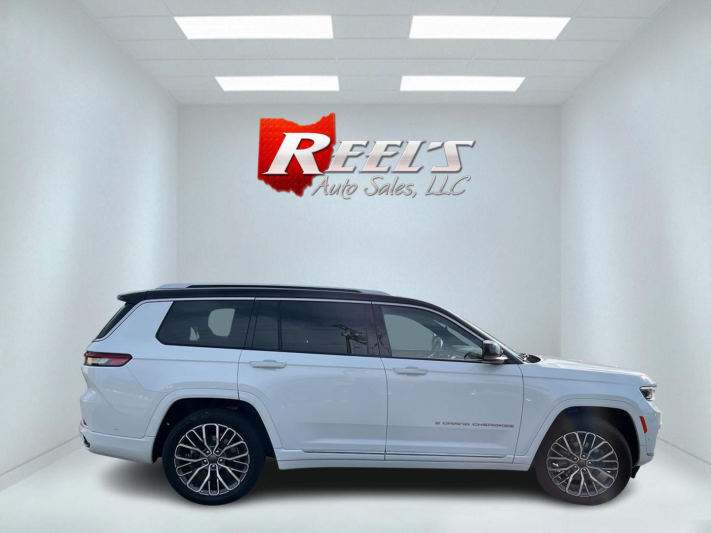 2022 White /Brown Jeep Grand Cherokee L Summit 4WD (1C4RJKET7N8) with an 5.7L V8 OHV 16V engine, Automatic transmission, located at 11115 Chardon Rd. , Chardon, OH, 44024, (440) 214-9705, 41.580246, -81.241943 - 2022 Jeep Grand Cherokee L Summit Reserve 4x4 – Rare Luxury, Real Capability, and Flagship Presence This is not a typical family SUV. The 2022 Grand Cherokee L Summit Reserve 4x4 is the most exclusive version of Jeep’s three-row flagship — the one built for buyers who want first-class comfort- Photo#4
