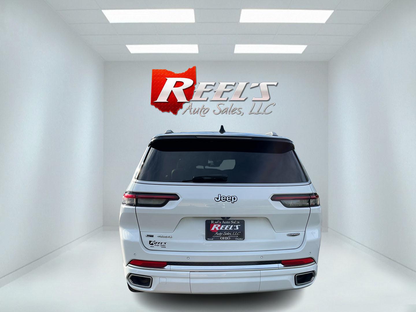 2022 White /Brown Jeep Grand Cherokee L Summit 4WD (1C4RJKET7N8) with an 5.7L V8 OHV 16V engine, Automatic transmission, located at 11115 Chardon Rd. , Chardon, OH, 44024, (440) 214-9705, 41.580246, -81.241943 - 2022 Jeep Grand Cherokee L Summit Reserve 4x4 – Rare Luxury, Real Capability, and Flagship Presence This is not a typical family SUV. The 2022 Grand Cherokee L Summit Reserve 4x4 is the most exclusive version of Jeep’s three-row flagship — the one built for buyers who want first-class comfort- Photo#7