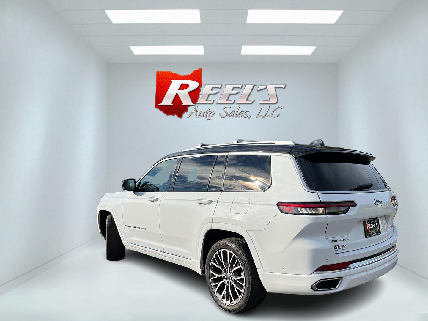 2022 White /Brown Jeep Grand Cherokee L Summit 4WD (1C4RJKET7N8) with an 5.7L V8 OHV 16V engine, Automatic transmission, located at 11115 Chardon Rd. , Chardon, OH, 44024, (440) 214-9705, 41.580246, -81.241943 - 2022 Jeep Grand Cherokee L Summit Reserve 4x4 – Rare Luxury, Real Capability, and Flagship Presence This is not a typical family SUV. The 2022 Grand Cherokee L Summit Reserve 4x4 is the most exclusive version of Jeep’s three-row flagship — the one built for buyers who want first-class comfort- Photo#8