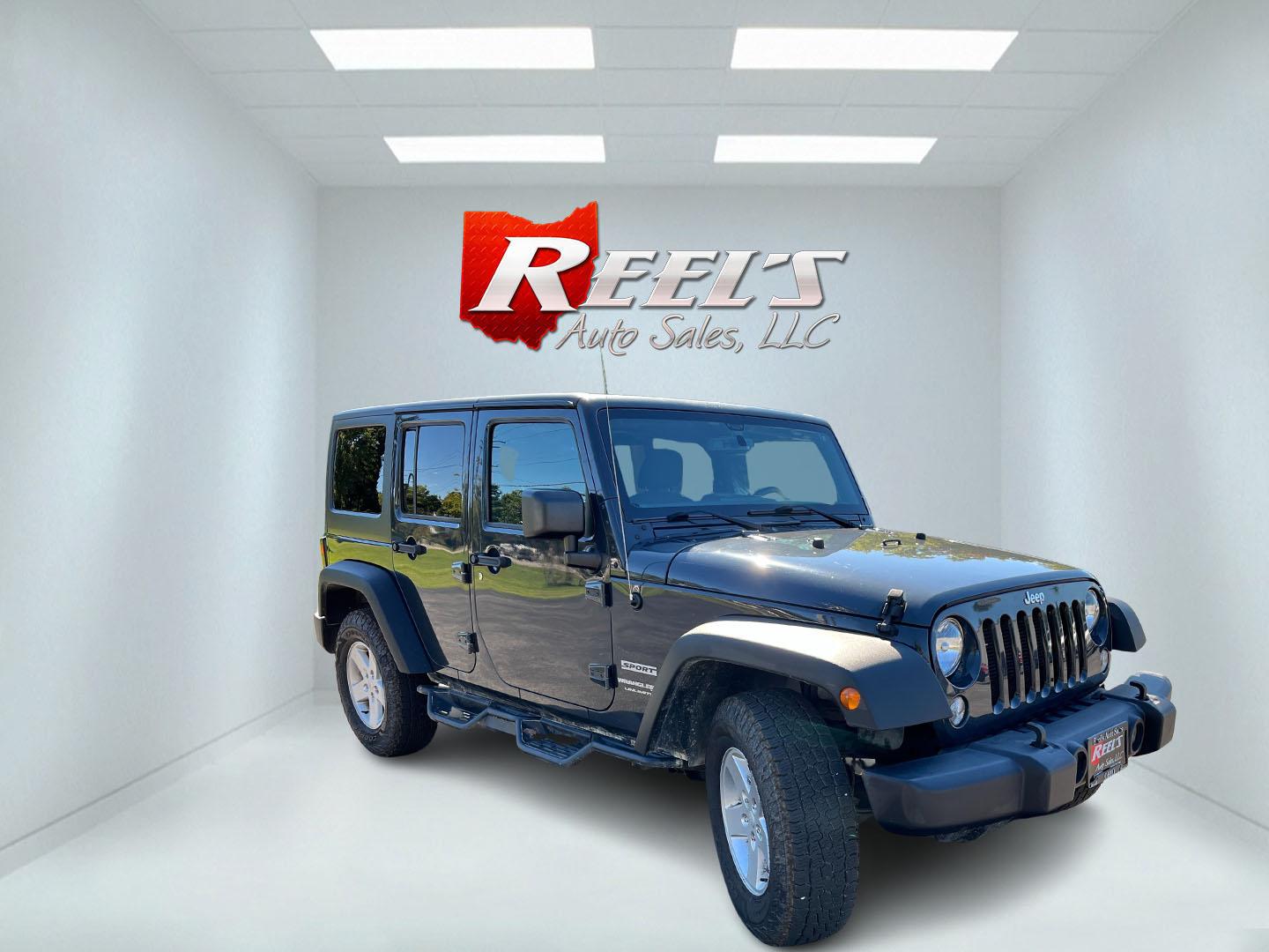 2018 Gray /Black Jeep Wrangler Unlimited Sport 4WD (1C4BJWDG3JL) with an 3.6L V6 DOHC 24V engine, Automatic transmission, located at 11115 Chardon Rd. , Chardon, OH, 44024, (440) 214-9705, 41.580246, -81.241943 - 2018 Jeep Wrangler JK Unlimited Sport 4x4 – Trail-Rated Freedom with One-Owner History This is the Jeep that still feels like a Jeep. The 2018 Wrangler JK Unlimited Sport 4x4 has the open-air character and Trail Rated capability buyers look for, with the extra room of the four-door Unlimited. Fin- Photo#2