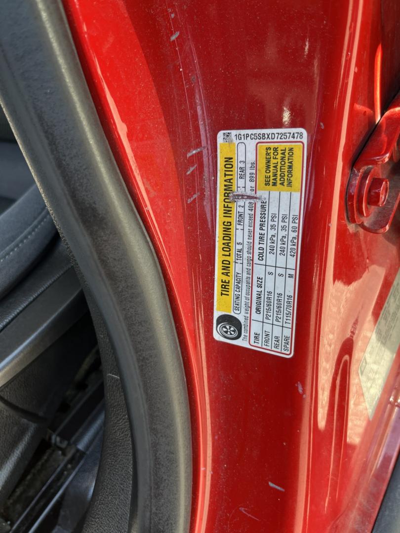 2013 Red /Black Chevrolet Cruze 1LT Auto (1G1PC5SBXD7) with an 1.4L I4 DOHC 16V TURBO engine, Automatic transmission, located at 11115 Chardon Rd. , Chardon, OH, 44024, (440) 214-9705, 41.580246, -81.241943 - 2013 Chevrolet Cruze LT – Efficient Compact Sedan with Everyday Convenience If you want a smaller sedan that is easy on fuel and easy to live with, this 2013 Chevrolet Cruze LT is a practical choice. The 1.4L Turbocharged EcoTec engine and 6-speed automatic deliver smooth everyday power and a str- Photo#18