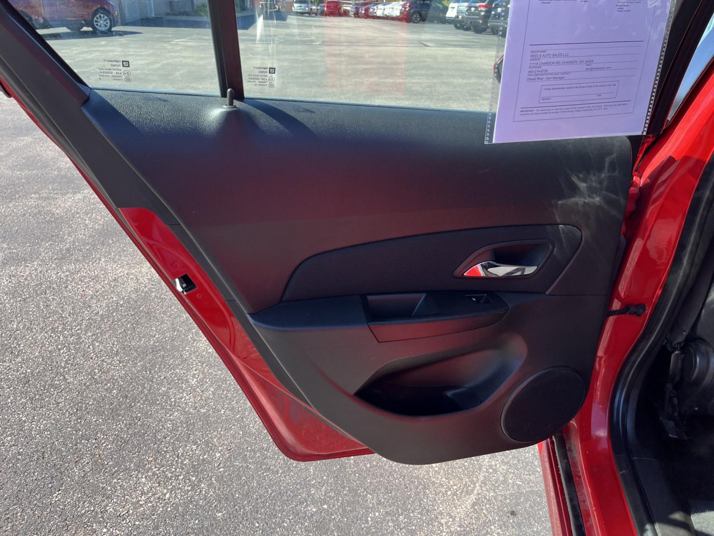 2013 Red /Black Chevrolet Cruze 1LT Auto (1G1PC5SBXD7) with an 1.4L I4 DOHC 16V TURBO engine, Automatic transmission, located at 11115 Chardon Rd. , Chardon, OH, 44024, (440) 214-9705, 41.580246, -81.241943 - 2013 Chevrolet Cruze LT – Efficient Compact Sedan with Everyday Convenience If you want a smaller sedan that is easy on fuel and easy to live with, this 2013 Chevrolet Cruze LT is a practical choice. The 1.4L Turbocharged EcoTec engine and 6-speed automatic deliver smooth everyday power and a str- Photo#29
