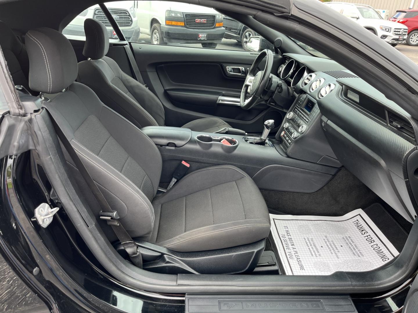 2017 Black /Black Ford Mustang V6 Convertible (1FATP8EM9H5) with an 3.7L V6 DOHC 24V engine, Automatic transmission, located at 11115 Chardon Rd. , Chardon, OH, 44024, (440) 214-9705, 41.580246, -81.241943 - 2017 Ford Mustang Convertible – Open-Air Mustang Feel with V6 Confidence Some cars get you there. A Mustang Convertible makes you want to take the long way. This 2017 Ford Mustang Convertible in Shadow Black has that classic look, with a power soft top you can drop when the weather is right. The- Photo#34