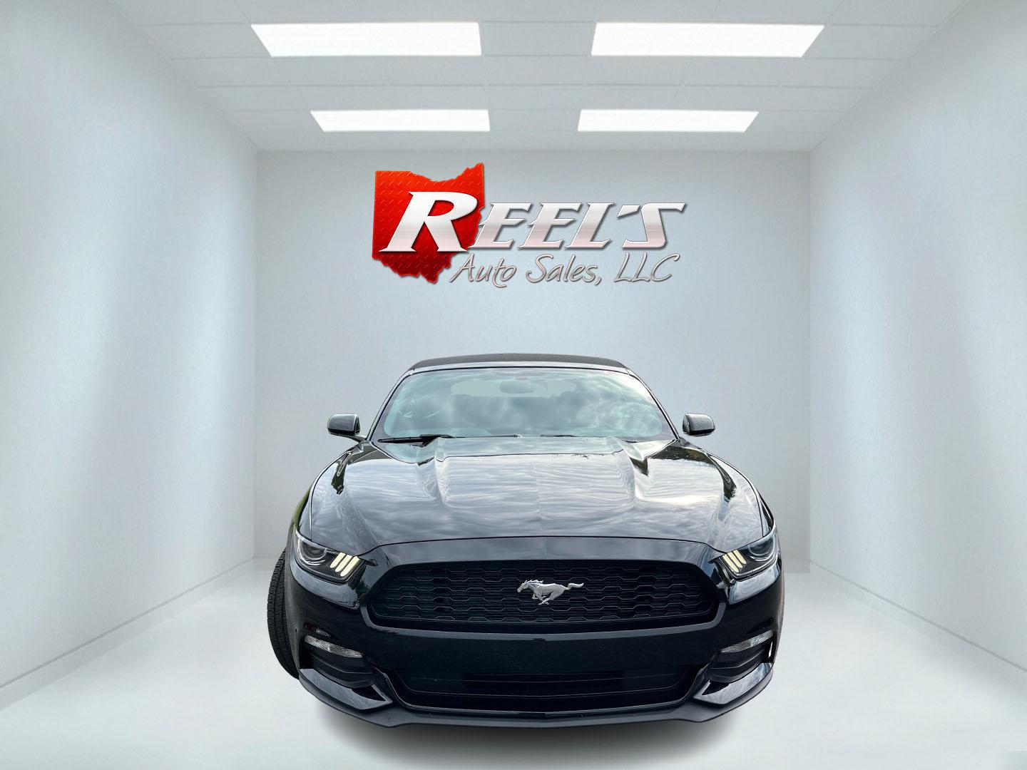 2017 Black /Black Ford Mustang V6 Convertible (1FATP8EM9H5) with an 3.7L V6 DOHC 24V engine, Automatic transmission, located at 11115 Chardon Rd. , Chardon, OH, 44024, (440) 214-9705, 41.580246, -81.241943 - 2017 Ford Mustang Convertible – Open-Air Mustang Feel with V6 Confidence Some cars get you there. A Mustang Convertible makes you want to take the long way. This 2017 Ford Mustang Convertible in Shadow Black has that classic look, with a power soft top you can drop when the weather is right. The- Photo#2