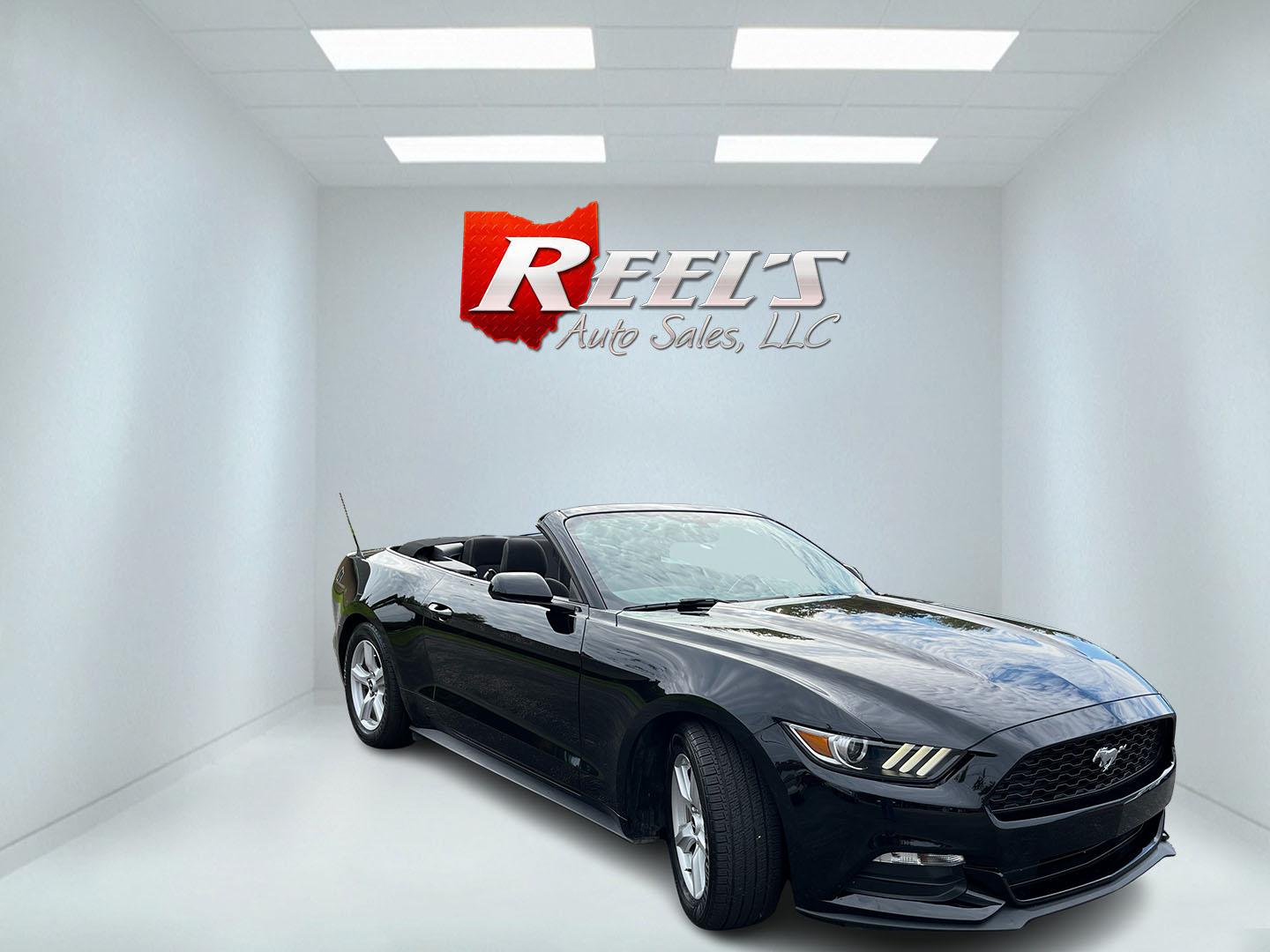 2017 Black /Black Ford Mustang V6 Convertible (1FATP8EM9H5) with an 3.7L V6 DOHC 24V engine, Automatic transmission, located at 11115 Chardon Rd. , Chardon, OH, 44024, (440) 214-9705, 41.580246, -81.241943 - 2017 Ford Mustang Convertible – Open-Air Mustang Feel with V6 Confidence Some cars get you there. A Mustang Convertible makes you want to take the long way. This 2017 Ford Mustang Convertible in Shadow Black has that classic look, with a power soft top you can drop when the weather is right. The- Photo#3