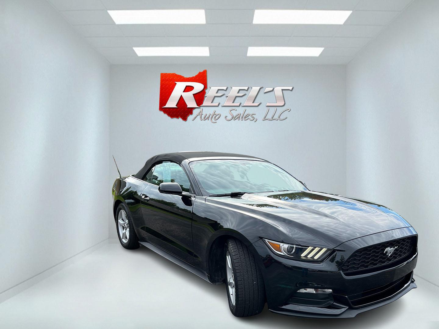 2017 Black /Black Ford Mustang V6 Convertible (1FATP8EM9H5) with an 3.7L V6 DOHC 24V engine, Automatic transmission, located at 11115 Chardon Rd. , Chardon, OH, 44024, (440) 214-9705, 41.580246, -81.241943 - 2017 Ford Mustang Convertible – Open-Air Mustang Feel with V6 Confidence Some cars get you there. A Mustang Convertible makes you want to take the long way. This 2017 Ford Mustang Convertible in Shadow Black has that classic look, with a power soft top you can drop when the weather is right. The- Photo#4