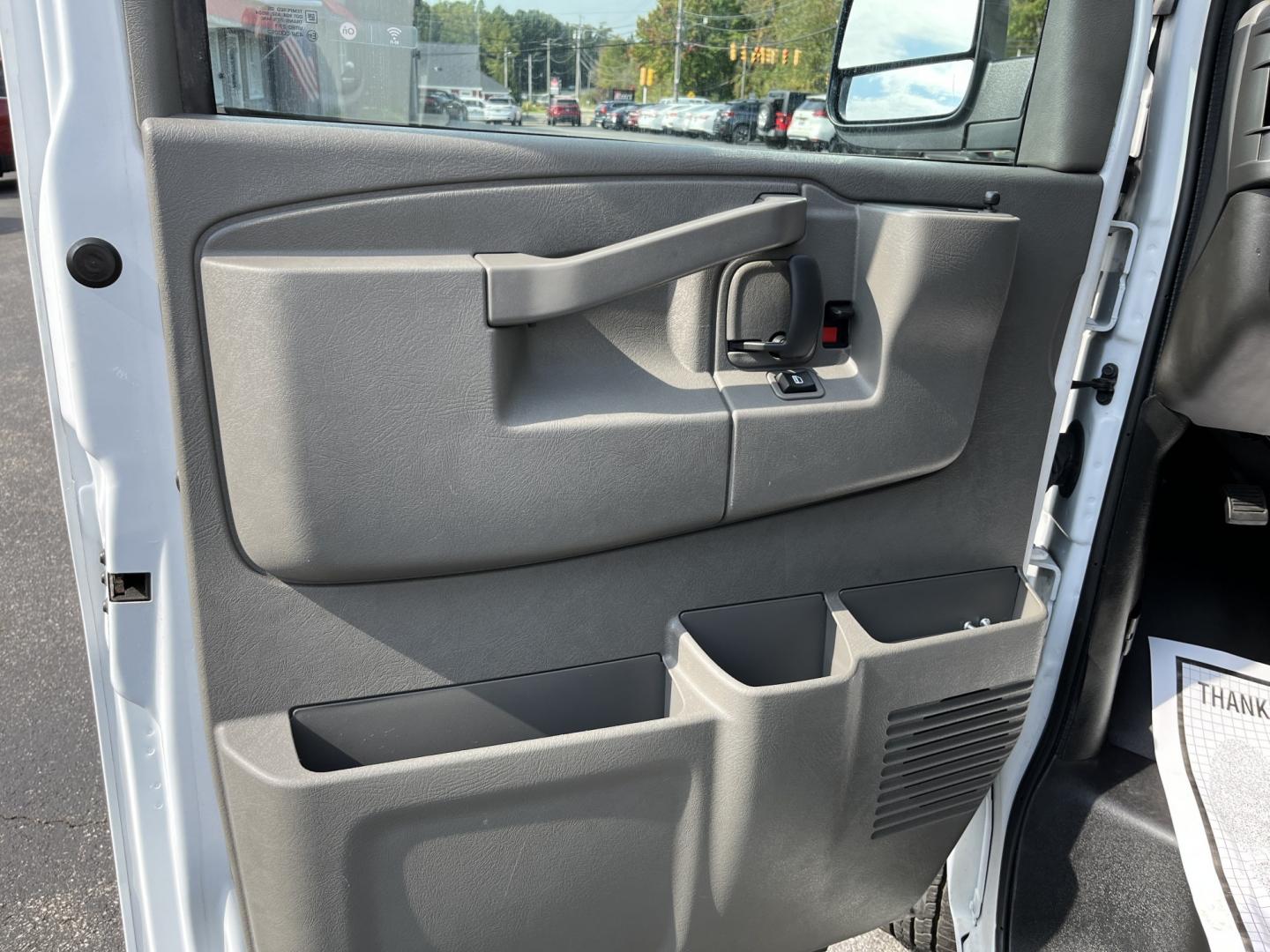 2023 White /Gray GMC Savana G2500 Cargo (1GTW7AFPXP1) with an 4.3L V6 engine, Automatic transmission, located at 11115 Chardon Rd. , Chardon, OH, 44024, (440) 214-9705, 41.580246, -81.241943 - 023 GMC Savana 2500 Cargo Van – Work-Ready Hauler with Real Payload If you need a van that earns its keep, this 2023 GMC Savana 2500 Cargo is built for the job. Finished in Summit White, it has the straightforward look of a commercial van that is ready to work, not just sit on the lot. The 4.3L V- Photo#16