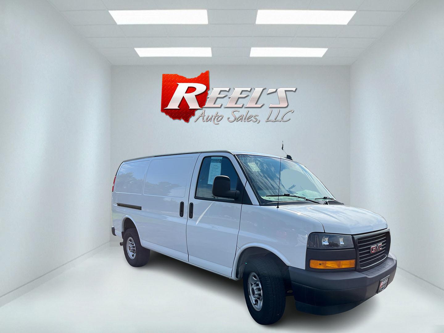 2023 White /Gray GMC Savana G2500 Cargo (1GTW7AFPXP1) with an 4.3L V6 engine, Automatic transmission, located at 11115 Chardon Rd. , Chardon, OH, 44024, (440) 214-9705, 41.580246, -81.241943 - 023 GMC Savana 2500 Cargo Van – Work-Ready Hauler with Real Payload If you need a van that earns its keep, this 2023 GMC Savana 2500 Cargo is built for the job. Finished in Summit White, it has the straightforward look of a commercial van that is ready to work, not just sit on the lot. The 4.3L V- Photo#2