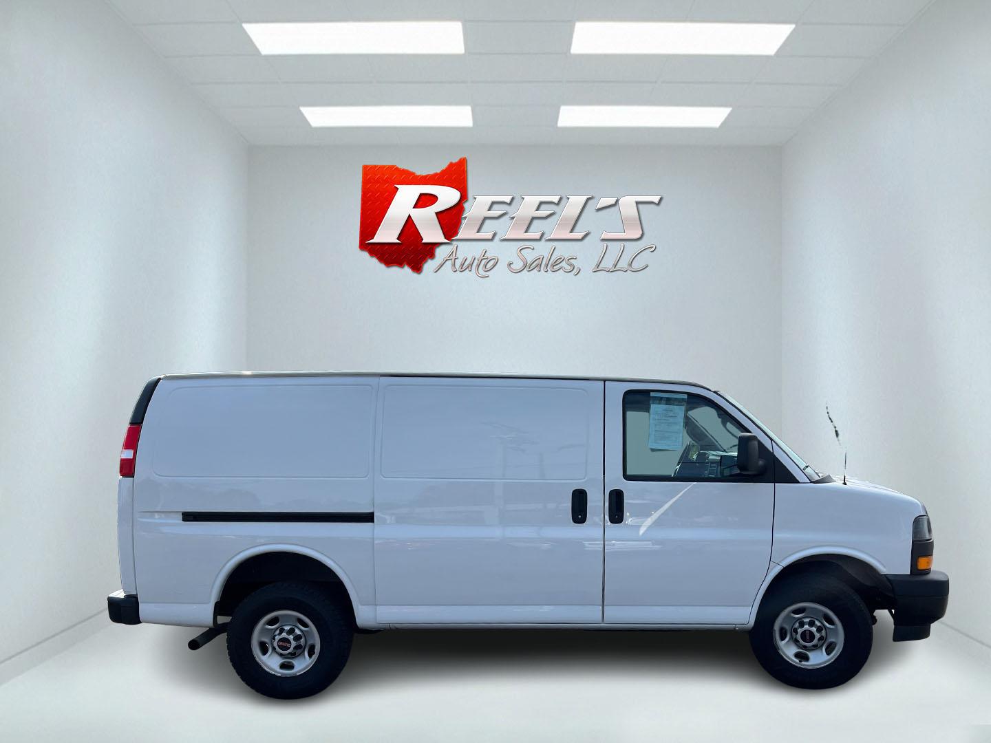 2023 White /Gray GMC Savana G2500 Cargo (1GTW7AFPXP1) with an 4.3L V6 engine, Automatic transmission, located at 11115 Chardon Rd. , Chardon, OH, 44024, (440) 214-9705, 41.580246, -81.241943 - 023 GMC Savana 2500 Cargo Van – Work-Ready Hauler with Real Payload If you need a van that earns its keep, this 2023 GMC Savana 2500 Cargo is built for the job. Finished in Summit White, it has the straightforward look of a commercial van that is ready to work, not just sit on the lot. The 4.3L V- Photo#5