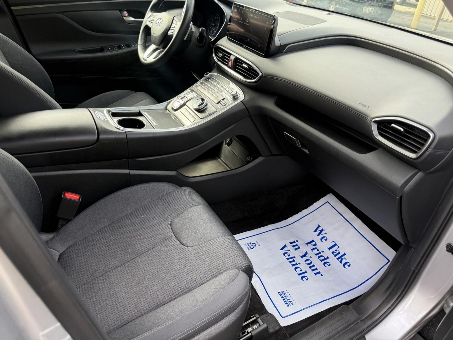 2023 Silver /Black Hyundai Santa Fe SEL AWD (5NMS2DAJ7PH) with an 2.5L I4 DOHC 16V engine, Automatic transmission, located at 547 E. Main St., Orwell, OH, 44076, (440) 437-5893, 41.535435, -80.847855 - 2023 Hyundai Santa Fe SEL AWD – Family-Ready Midsize Comfort with Fresh Tires If you want a midsize SUV that handles family life and changing weather without feeling oversized, this 2023 Hyundai Santa Fe SEL AWD is a strong fit. Finished in Shimmering Silver, with LED daytime running lights and d- Photo#42