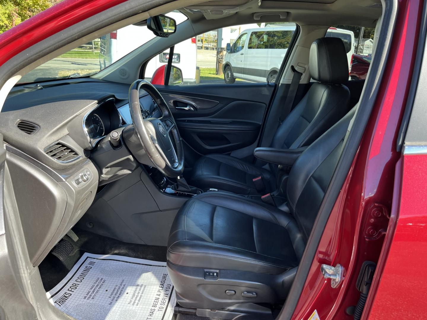 2019 Red /Black Buick Encore Essence AWD (KL4CJGSB4KB) with an 1.4L I4 DOHC 16V TURBO engine, 6A transmission, located at 11115 Chardon Rd. , Chardon, OH, 44024, (440) 214-9705, 41.580246, -81.241943- Photo#17