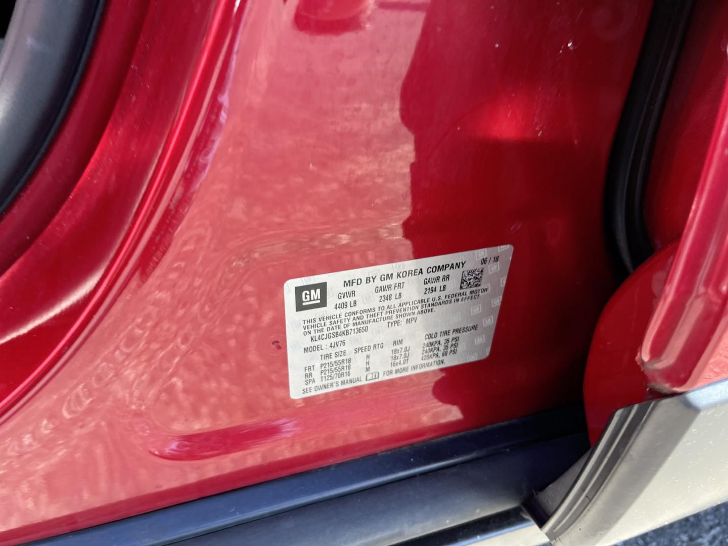 2019 Red /Black Buick Encore Essence AWD (KL4CJGSB4KB) with an 1.4L I4 DOHC 16V TURBO engine, 6A transmission, located at 11115 Chardon Rd. , Chardon, OH, 44024, (440) 214-9705, 41.580246, -81.241943- Photo#19