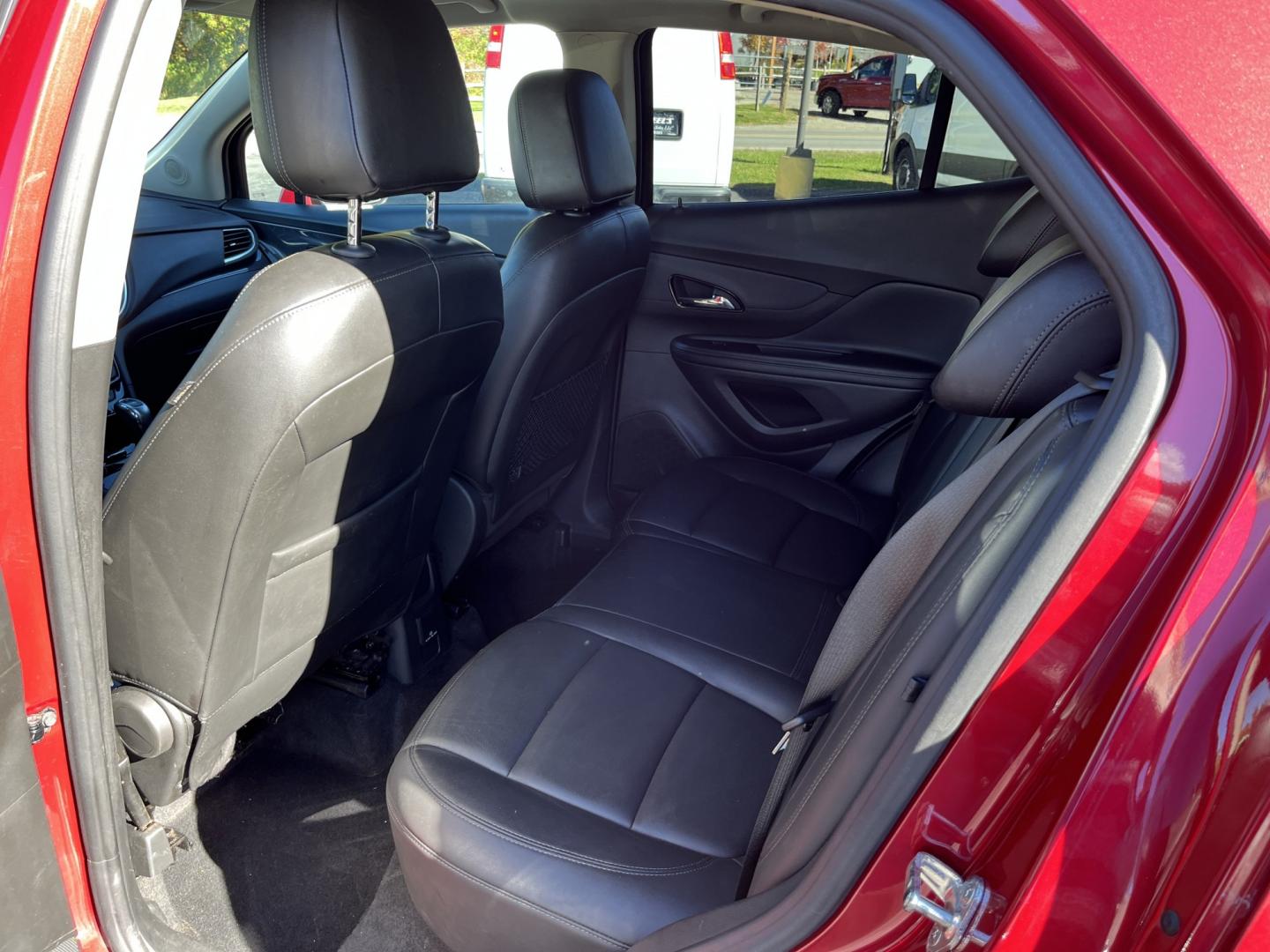 2019 Red /Black Buick Encore Essence AWD (KL4CJGSB4KB) with an 1.4L I4 DOHC 16V TURBO engine, 6A transmission, located at 11115 Chardon Rd. , Chardon, OH, 44024, (440) 214-9705, 41.580246, -81.241943- Photo#31