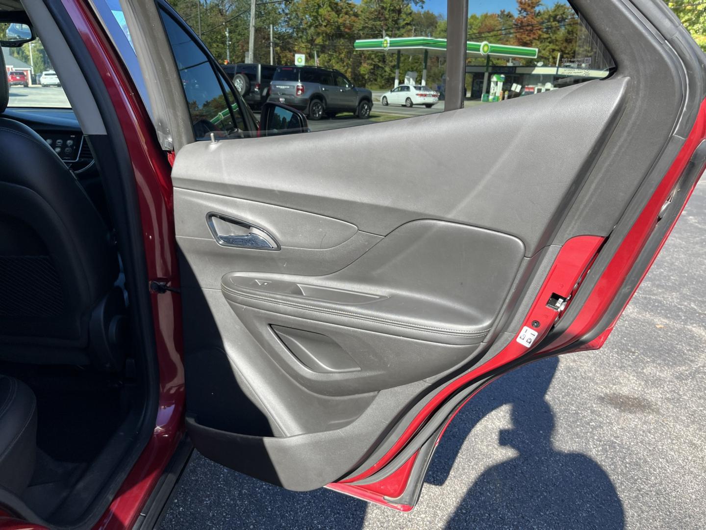 2019 Red /Black Buick Encore Essence AWD (KL4CJGSB4KB) with an 1.4L I4 DOHC 16V TURBO engine, 6A transmission, located at 11115 Chardon Rd. , Chardon, OH, 44024, (440) 214-9705, 41.580246, -81.241943- Photo#33