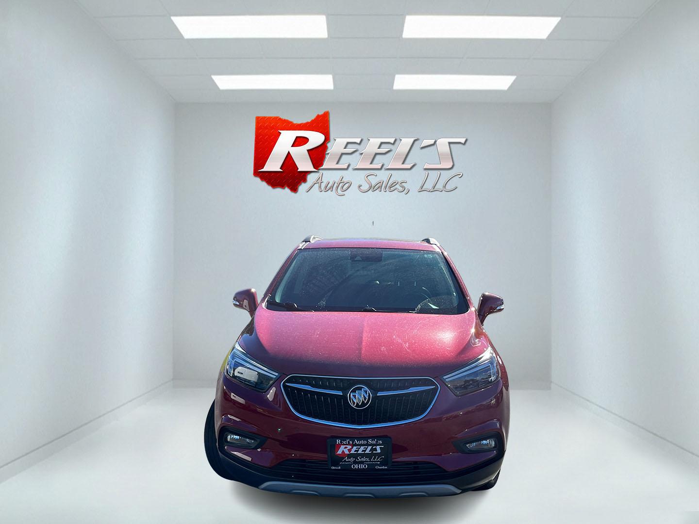 2019 Red /Black Buick Encore Essence AWD (KL4CJGSB4KB) with an 1.4L I4 DOHC 16V TURBO engine, 6A transmission, located at 11115 Chardon Rd. , Chardon, OH, 44024, (440) 214-9705, 41.580246, -81.241943- Photo#1
