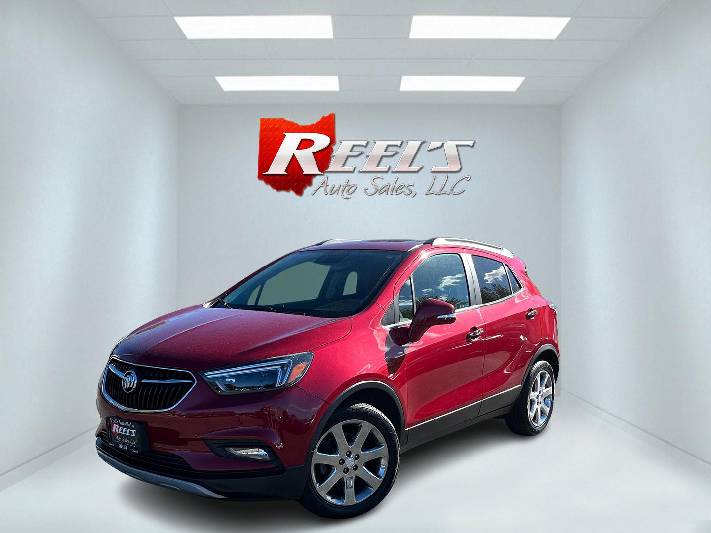 2019 Red /Black Buick Encore Essence AWD (KL4CJGSB4KB) with an 1.4L I4 DOHC 16V TURBO engine, 6A transmission, located at 11115 Chardon Rd. , Chardon, OH, 44024, (440) 214-9705, 41.580246, -81.241943- Photo#0